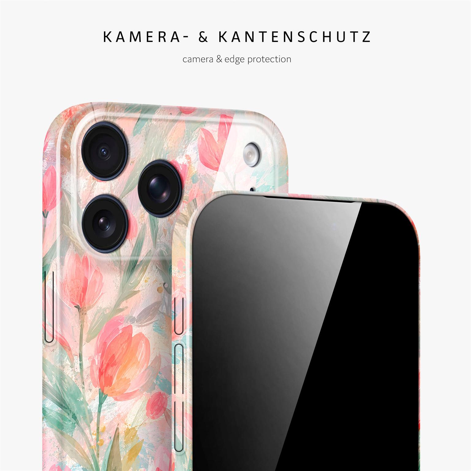 ONEFLOW Flower Cover iPhone 18 Pro Max Blumen Muster Hülle mit Blumen Design – Weiteres Produktbild 2