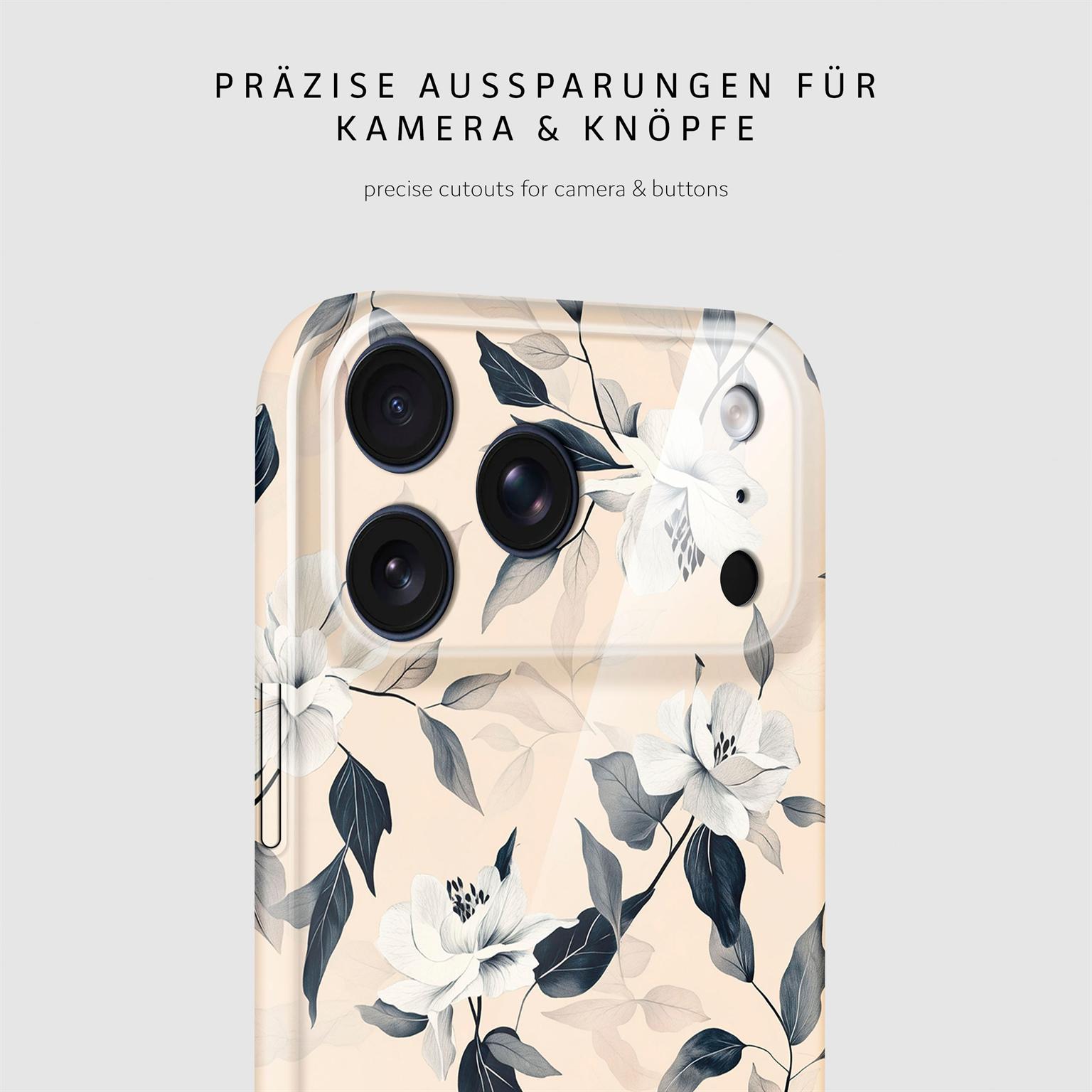 ONEFLOW Flower Cover iPhone 18 Pro Max Blumen Muster Hülle mit Blumen Design – Weiteres Produktbild 7