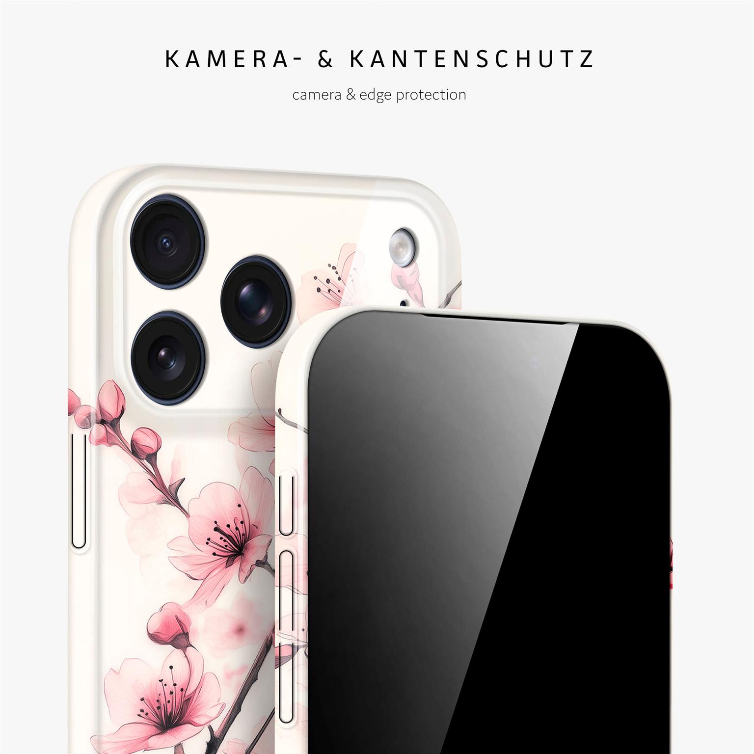 ONEFLOW Flower Cover iPhone 18 Pro Max Blumen Muster Hülle mit Blumen Design – Weiteres Produktbild 2