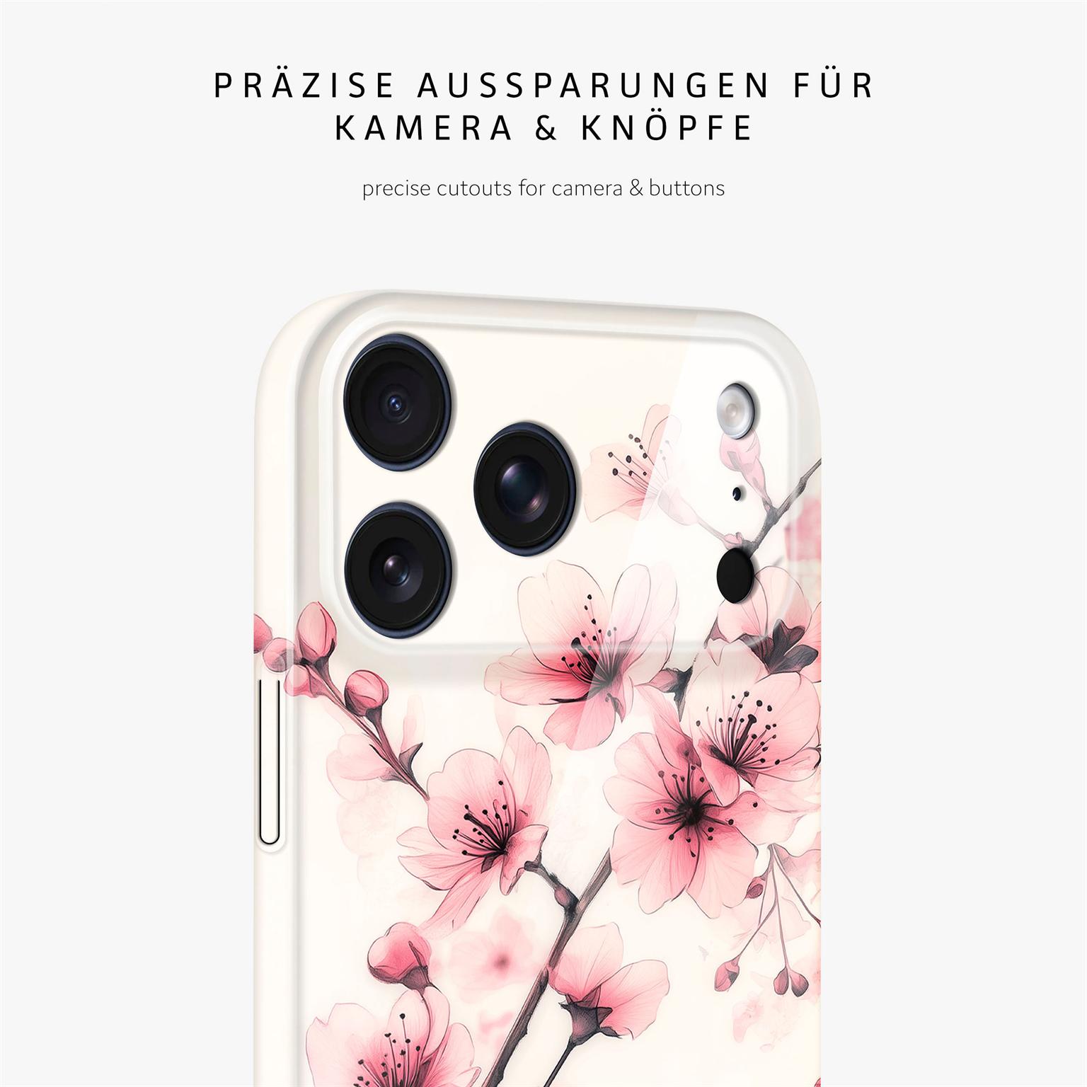 ONEFLOW Flower Cover iPhone 18 Pro Max Blumen Muster Hülle mit Blumen Design – Weiteres Produktbild 7