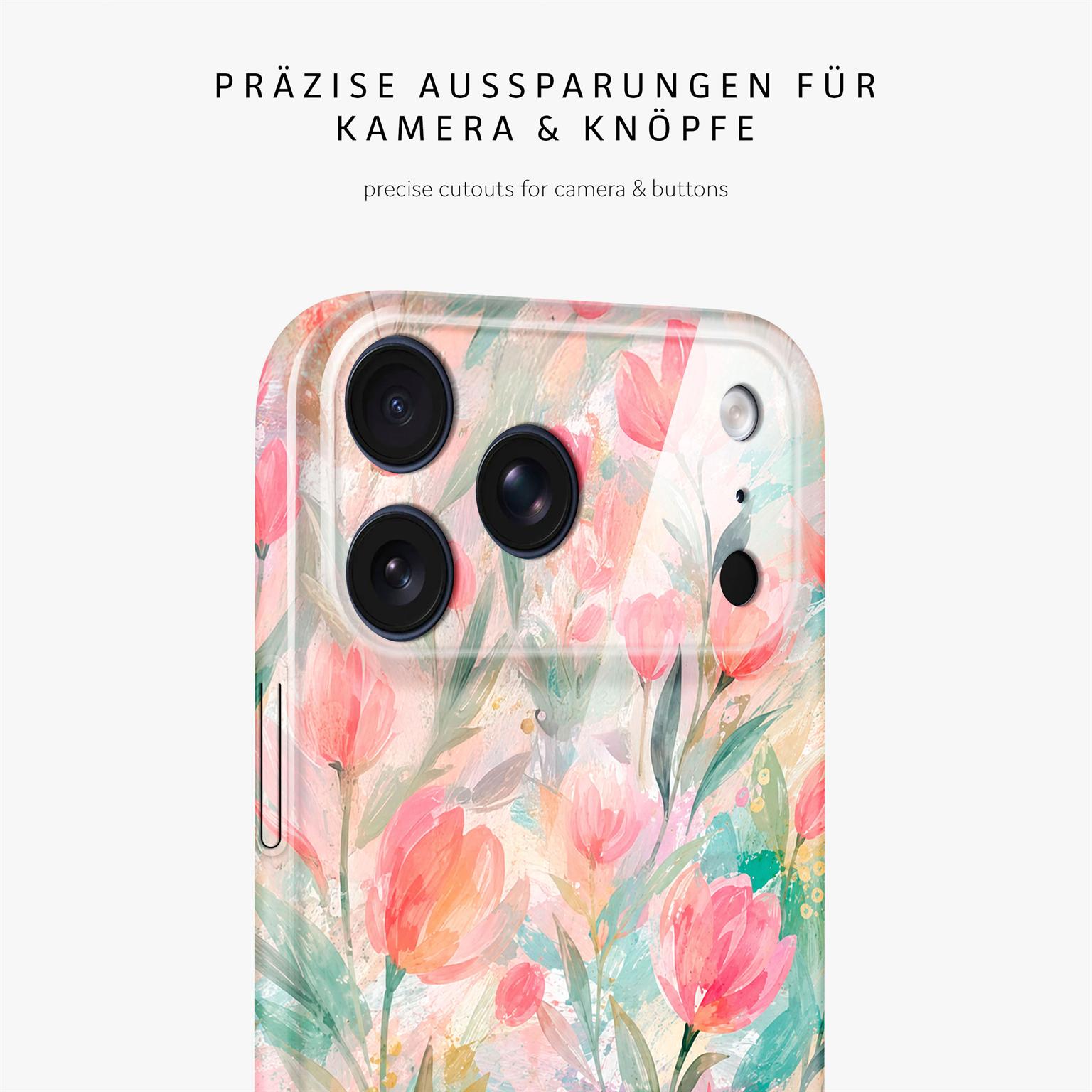 ONEFLOW Flower Cover iPhone 18 Pro Blumen Muster Hülle mit Blumen Design – Weiteres Produktbild 7