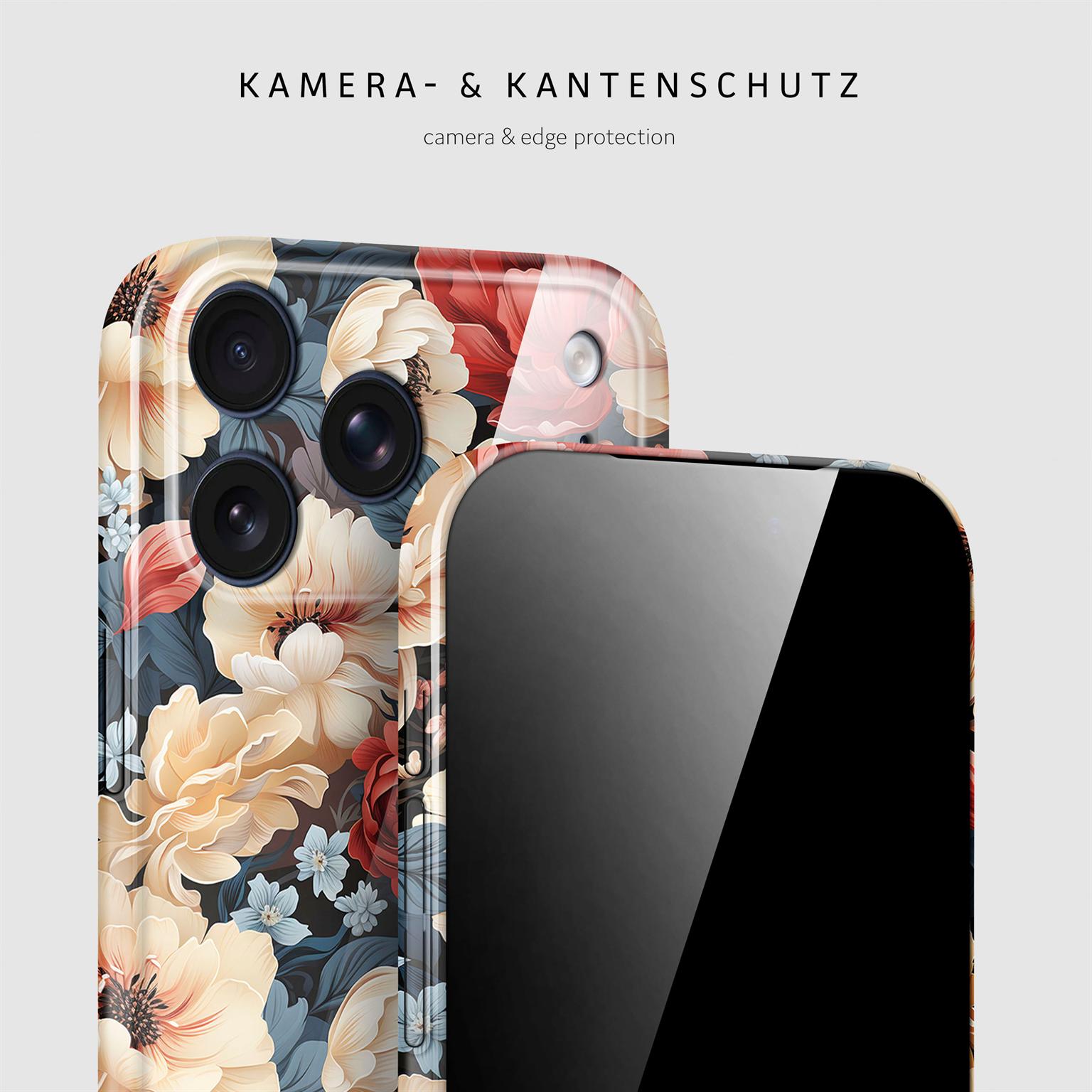 ONEFLOW Flower Cover iPhone 18 Pro Blumen Muster Hülle mit Blumen Design – Weiteres Produktbild 2