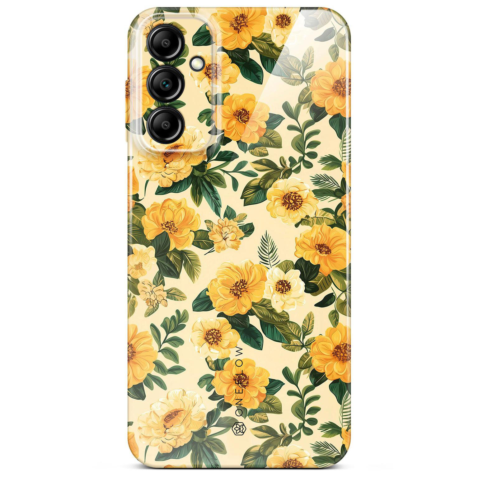 ONEFLOW Flower Cover Samsung Galaxy A14 (4G) Blumen Muster Hülle mit Blumen Design – Sunny Melody ONEFLOW Flower Cover Samsung Galaxy A14 (4G) Blumen Muster Hülle mit Blumen Design – Sunny Melody