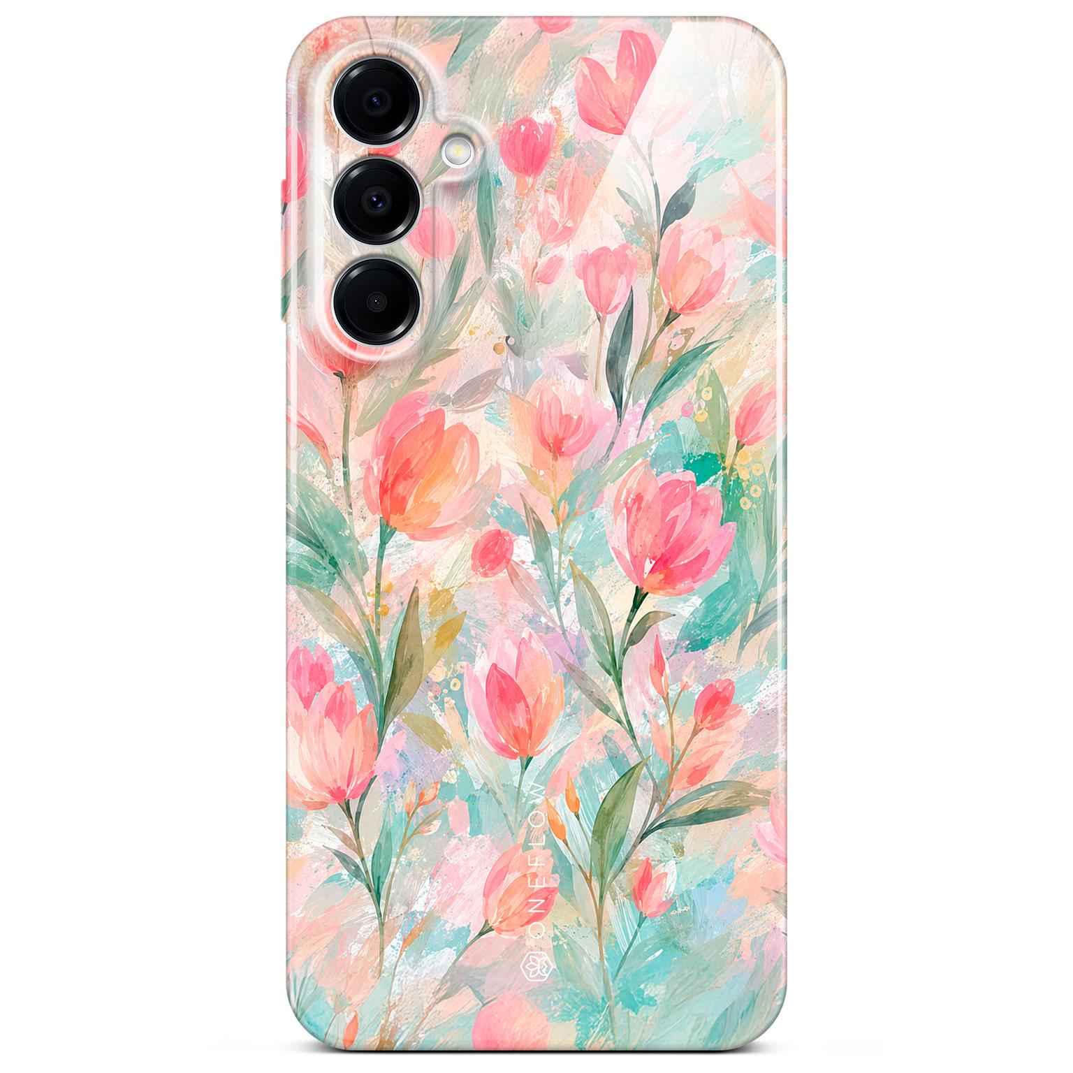 ONEFLOW Flower Cover Samsung Galaxy A16 (4G) Blumen Muster Hülle mit Blumen Design – Tulip Sorbet ONEFLOW Flower Cover Samsung Galaxy A16 (4G) Blumen Muster Hülle mit Blumen Design – Tulip Sorbet