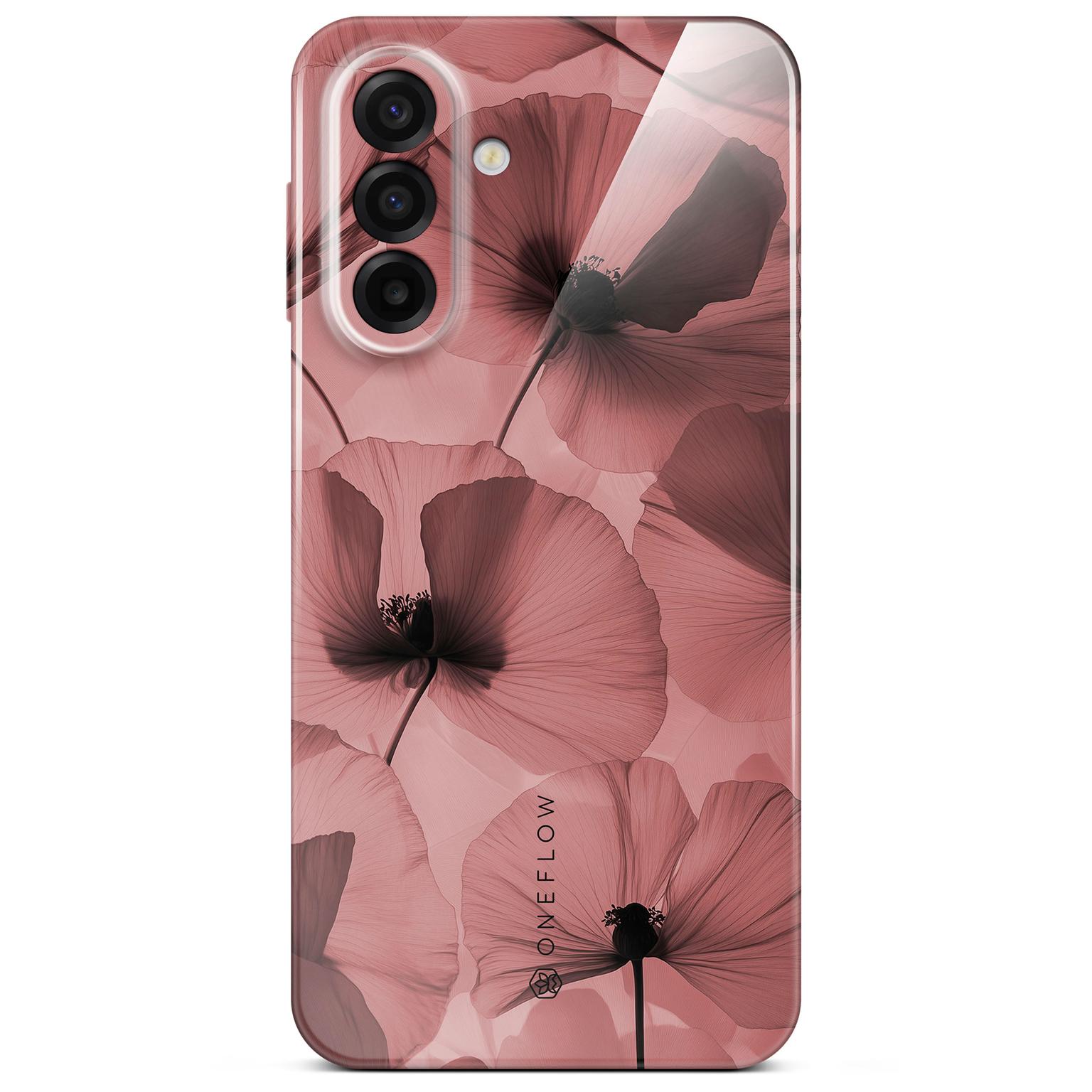 ONEFLOW Flower Cover Samsung Galaxy A17 (4G) Blumen Muster Hülle mit Blumen Design – Crimson Whisper ONEFLOW Flower Cover Samsung Galaxy A17 (4G) Blumen Muster Hülle mit Blumen Design – Crimson Whisper