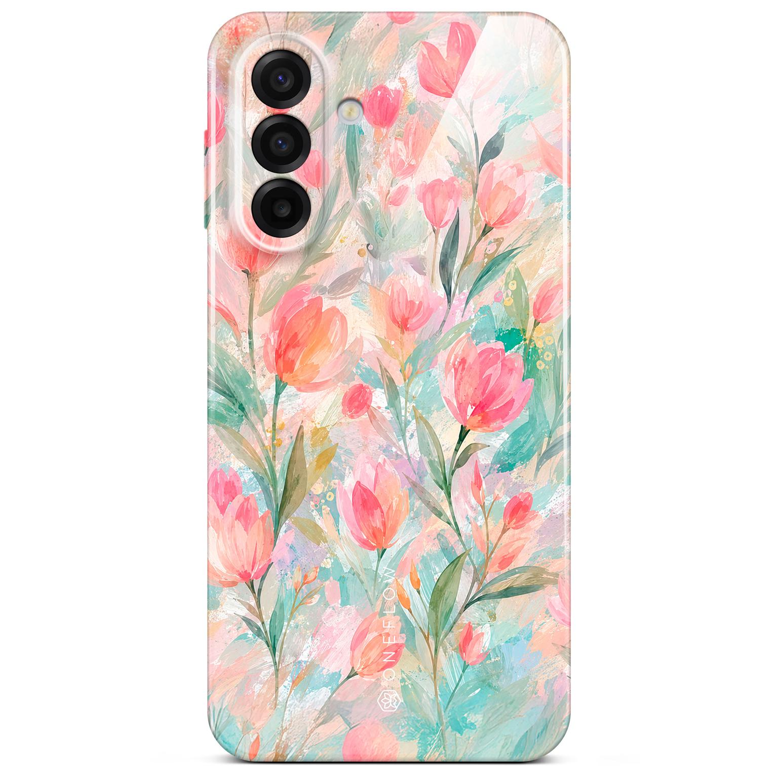ONEFLOW Flower Cover Samsung Galaxy A17 5G Blumen Muster Hülle mit Blumen Design – Tulip Sorbet ONEFLOW Flower Cover Samsung Galaxy A17 5G Blumen Muster Hülle mit Blumen Design – Tulip Sorbet