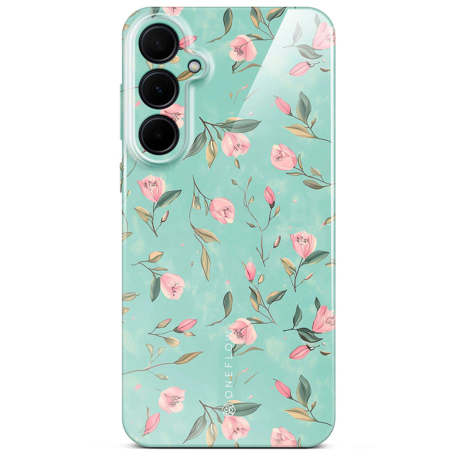 ONEFLOW Flower Cover Samsung Galaxy A35 5G Blumen Muster Hülle mit Blumen Design – Mint Blossom ONEFLOW Flower Cover Samsung Galaxy A35 5G Blumen Muster Hülle mit Blumen Design – Mint Blossom