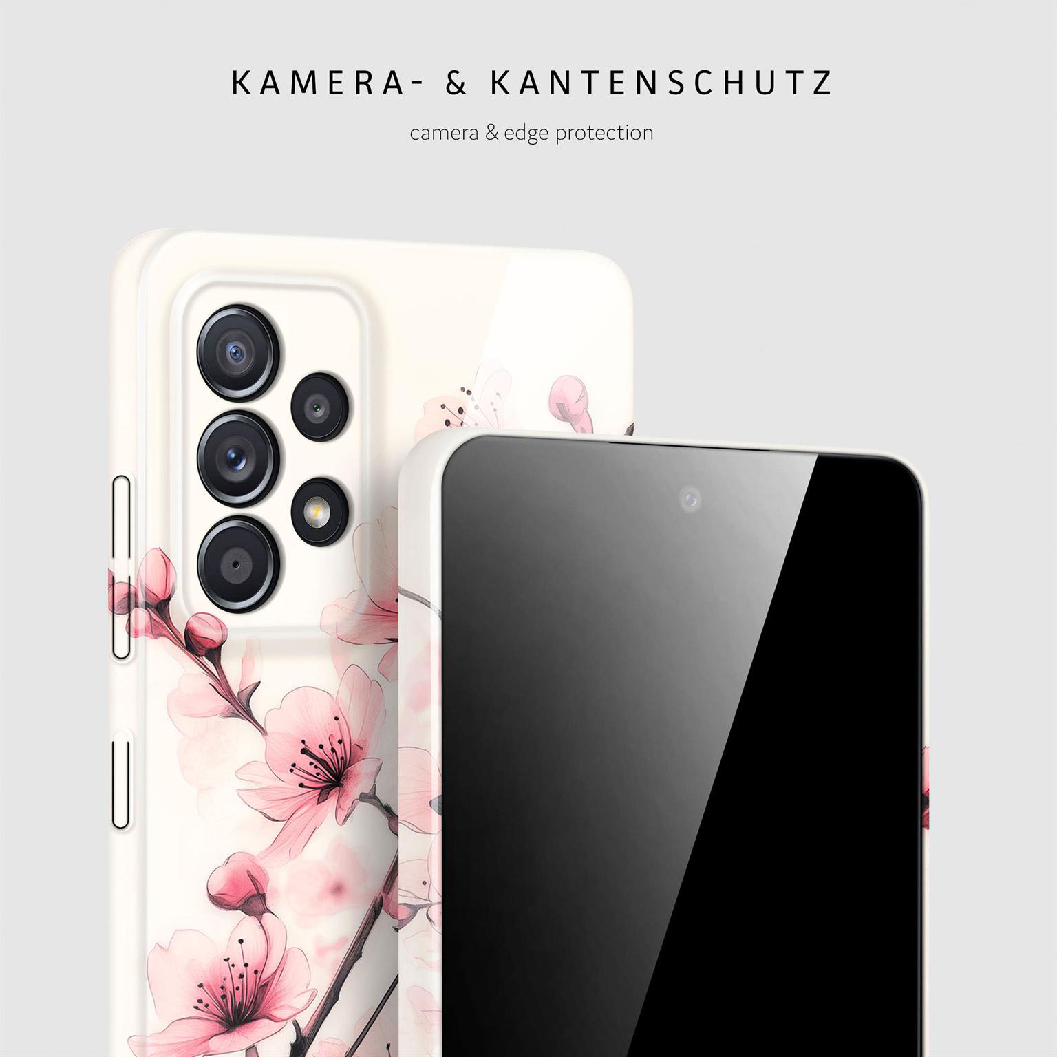 ONEFLOW Flower Cover Samsung Galaxy A52 5G Hülle mit Blumen Design – Weiteres Produktbild 2