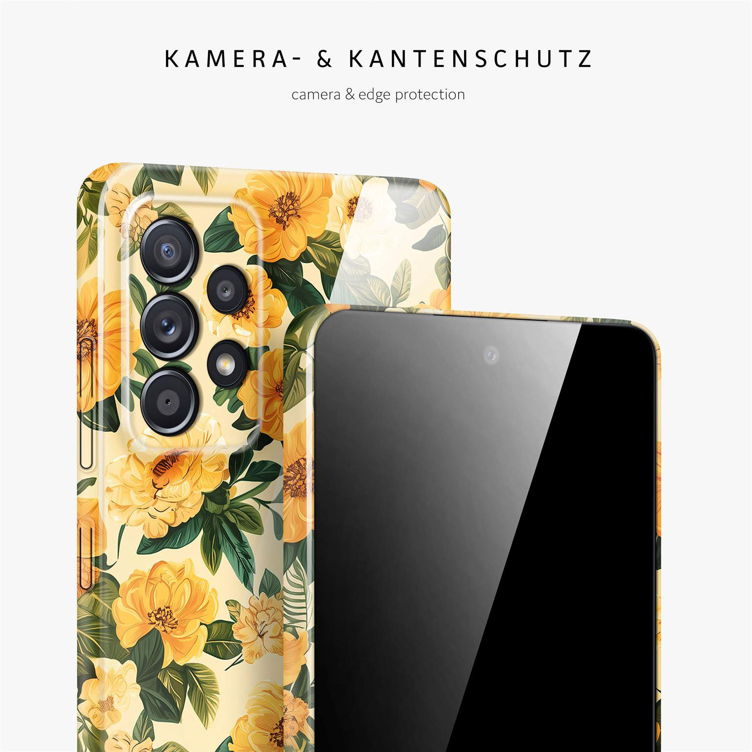 ONEFLOW Flower Cover Samsung Galaxy A52 Hülle mit Blumen Design – Weiteres Produktbild 2