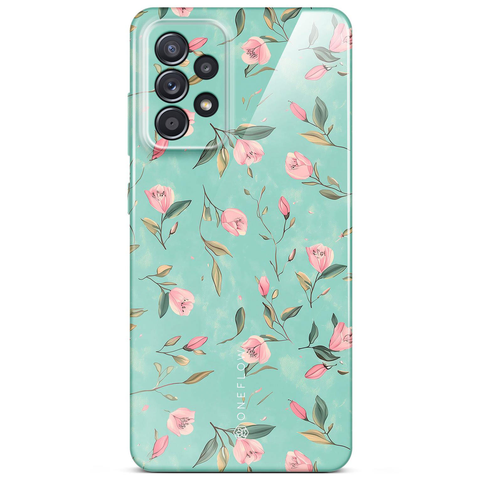 ONEFLOW Flower Cover Samsung Galaxy A52s 5G Blumen Muster Hülle mit Blumen Design – Mint Blossom ONEFLOW Flower Cover Samsung Galaxy A52s 5G Blumen Muster Hülle mit Blumen Design – Mint Blossom