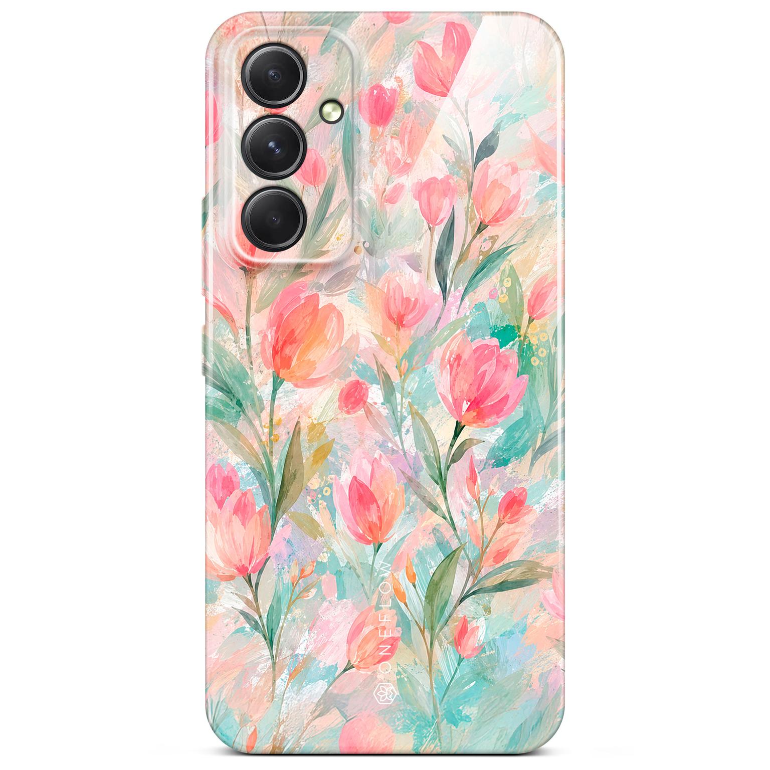 ONEFLOW Flower Cover Samsung Galaxy A54 5G Blumen Muster Hülle mit Blumen Design – Tulip Sorbet ONEFLOW Flower Cover Samsung Galaxy A54 5G Blumen Muster Hülle mit Blumen Design – Tulip Sorbet
