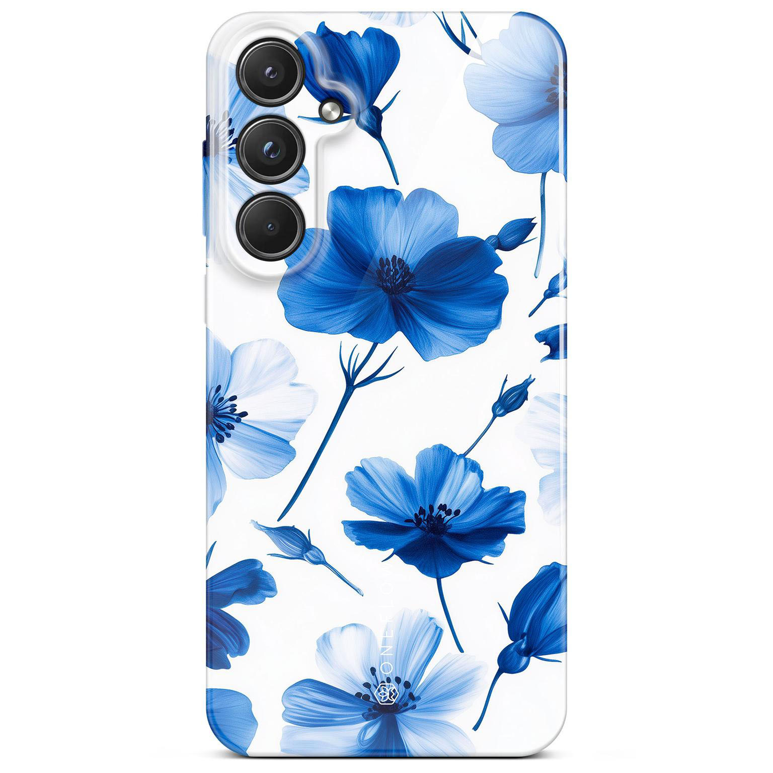 ONEFLOW Flower Cover Samsung Galaxy A55 5G Blumen Muster Hülle mit Blumen Design – Blue Dreamwave ONEFLOW Flower Cover Samsung Galaxy A55 5G Blumen Muster Hülle mit Blumen Design – Blue Dreamwave