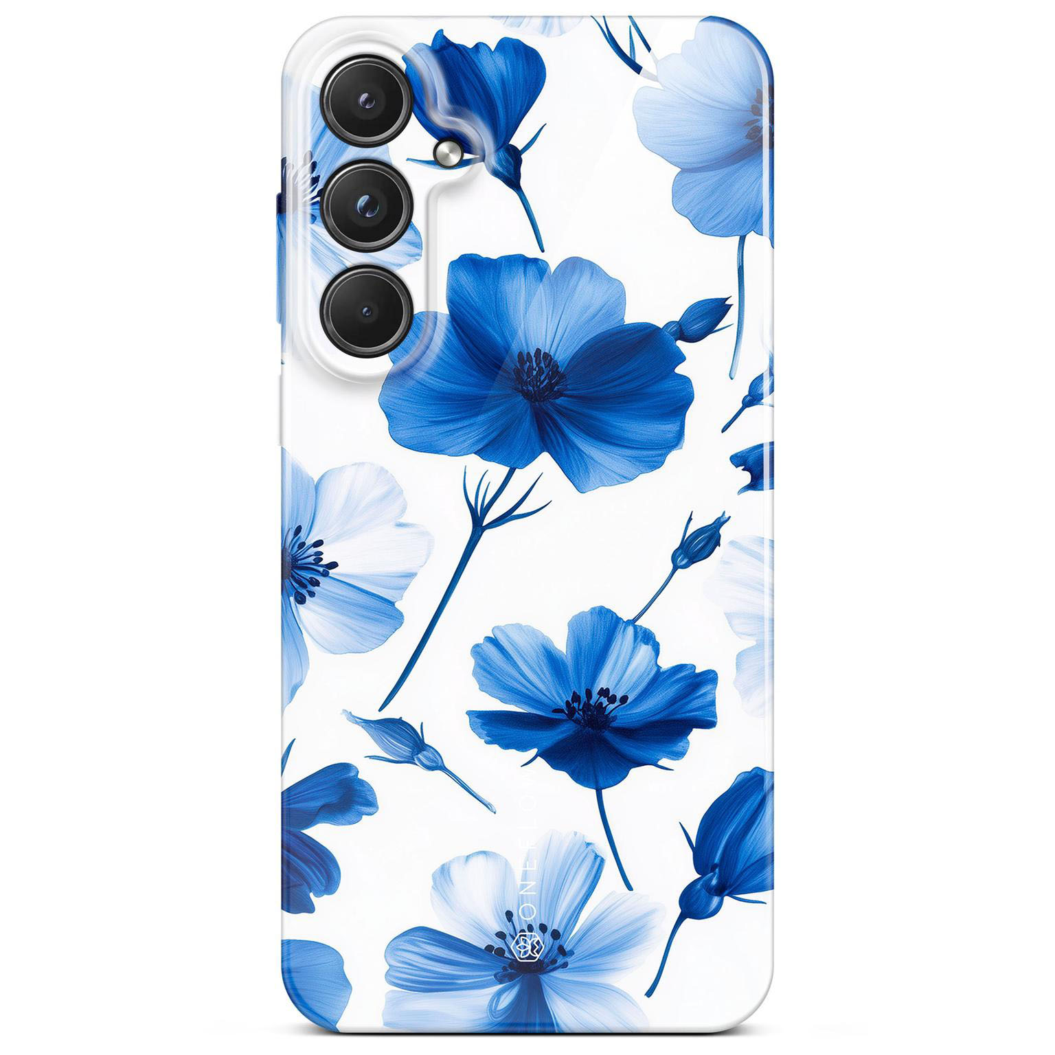 ONEFLOW Flower Cover Samsung Galaxy S20 FE Blumen Muster Hülle mit Blumen Design – Blue Dreamwave ONEFLOW Flower Cover Samsung Galaxy S20 FE Blumen Muster Hülle mit Blumen Design – Blue Dreamwave