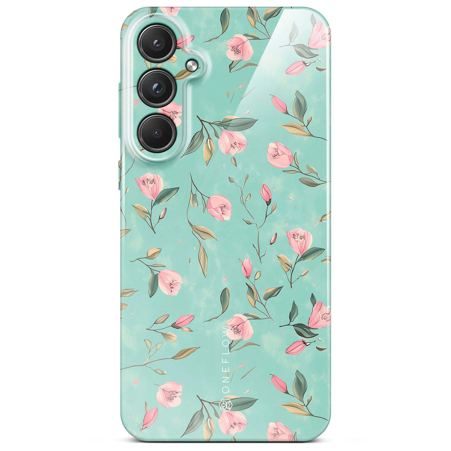 ONEFLOW Flower Cover Samsung Galaxy S20 FE Blumen Muster Hülle mit Blumen Design – Mint Blossom ONEFLOW Flower Cover Samsung Galaxy S20 FE Blumen Muster Hülle mit Blumen Design – Mint Blossom
