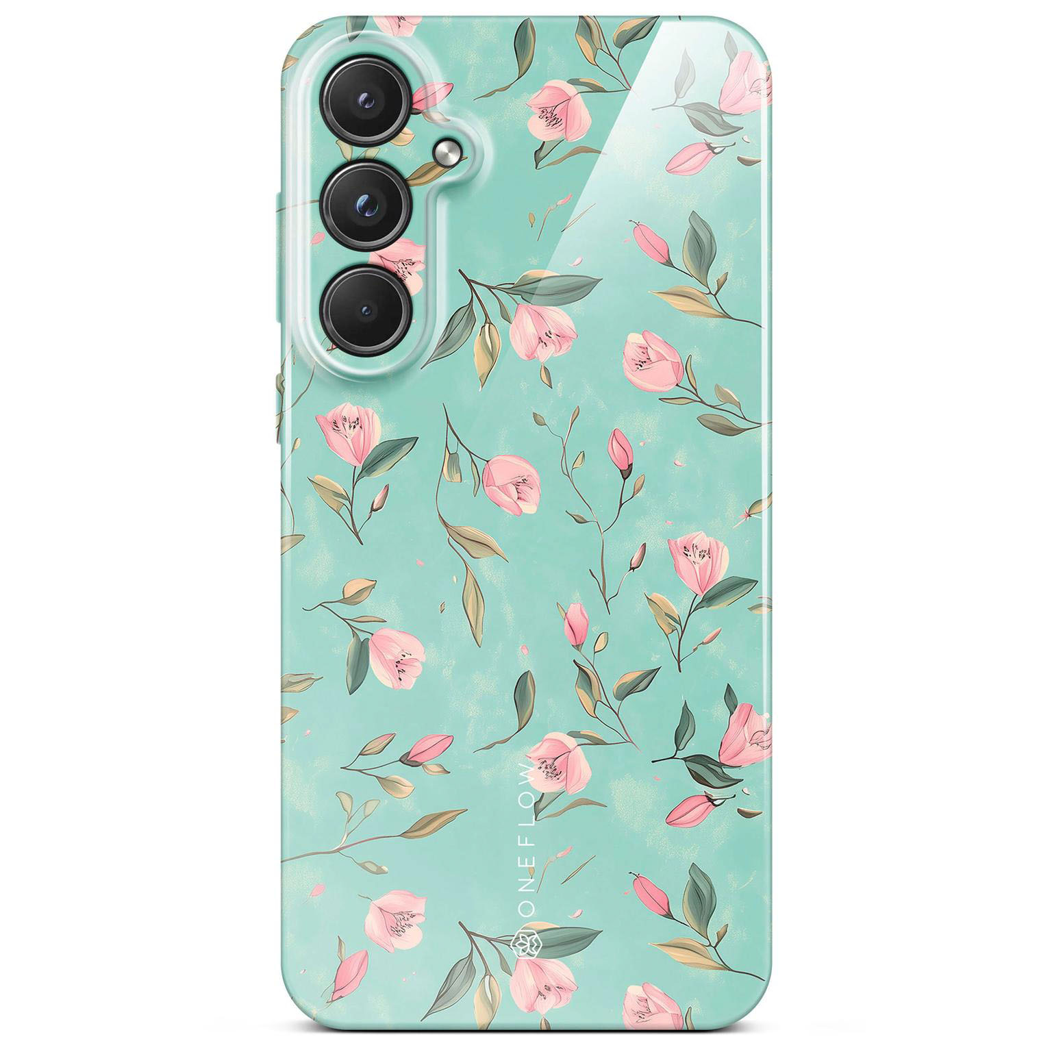 ONEFLOW Flower Cover Samsung Galaxy S20 FE 5G Blumen Muster Hülle mit Blumen Design – Mint Blossom ONEFLOW Flower Cover Samsung Galaxy S20 FE 5G Blumen Muster Hülle mit Blumen Design – Mint Blossom