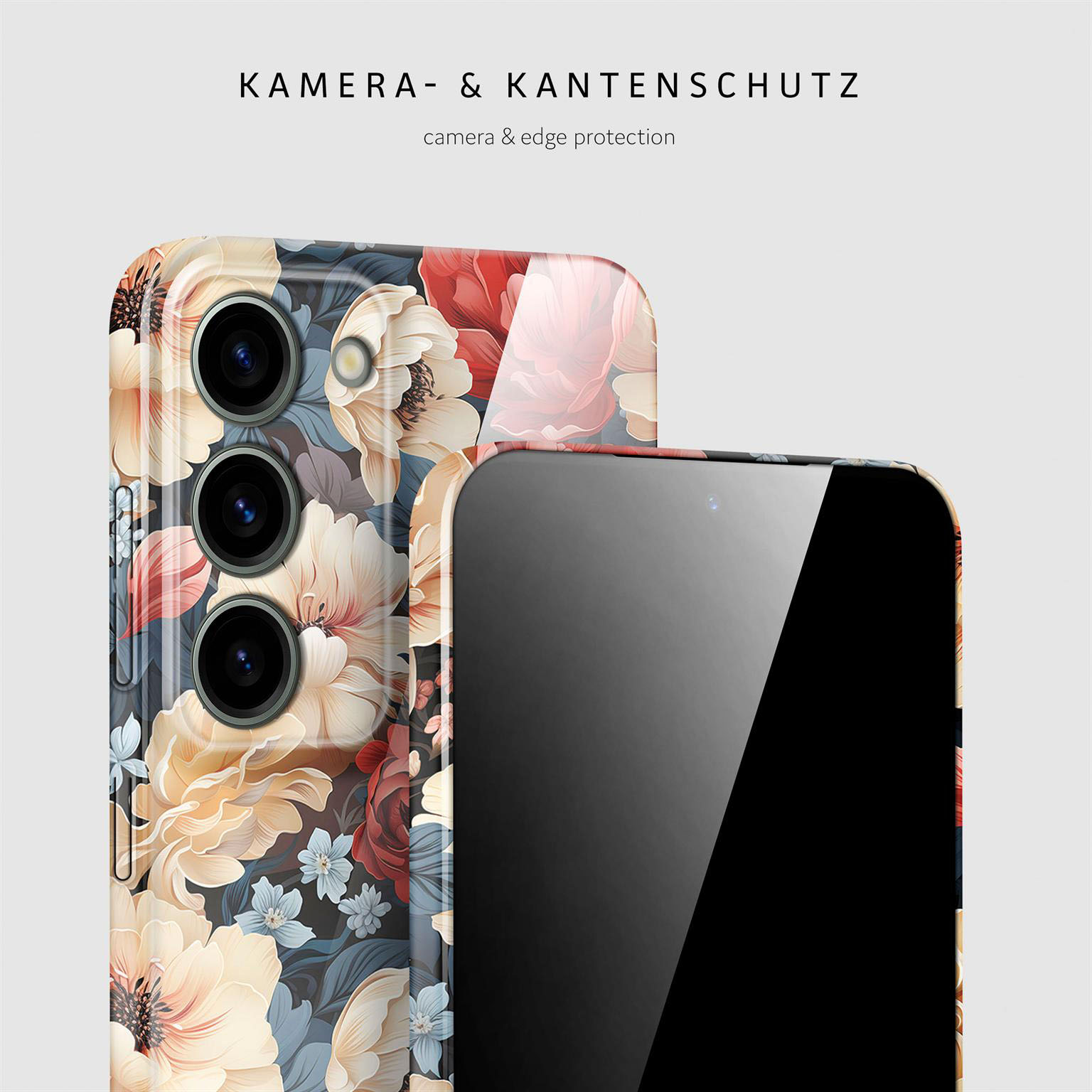 ONEFLOW Flower Cover Samsung Galaxy S23 Hülle mit Blumen Design – Weiteres Produktbild 2