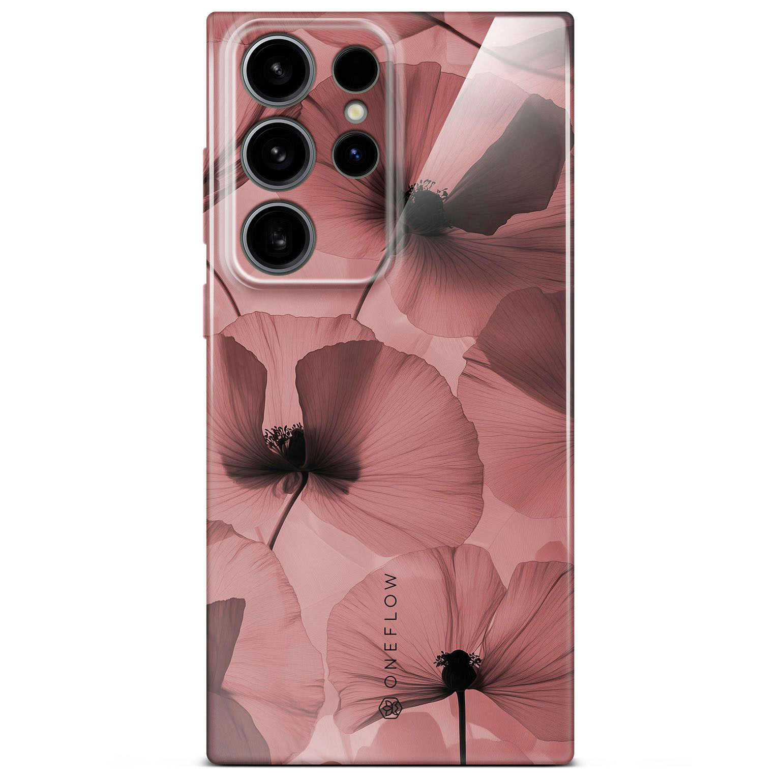 ONEFLOW Flower Cover Samsung Galaxy S24 Ultra Blumen Muster Hülle mit Blumen Design – Crimson Whisper ONEFLOW Flower Cover Samsung Galaxy S24 Ultra Blumen Muster Hülle mit Blumen Design – Crimson Whisper