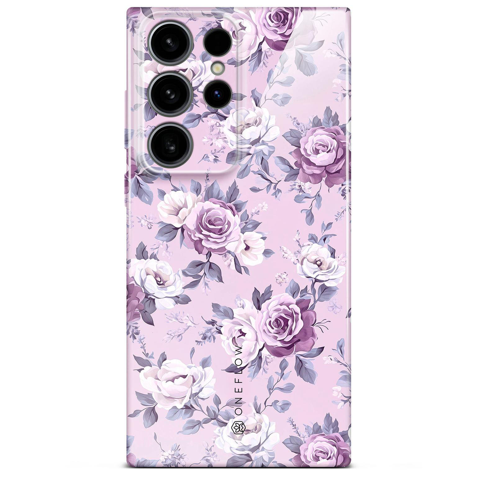 ONEFLOW Flower Cover Samsung Galaxy S24 Ultra Blumen Muster Hülle mit Blumen Design – Lavender Dream ONEFLOW Flower Cover Samsung Galaxy S24 Ultra Blumen Muster Hülle mit Blumen Design – Lavender Dream
