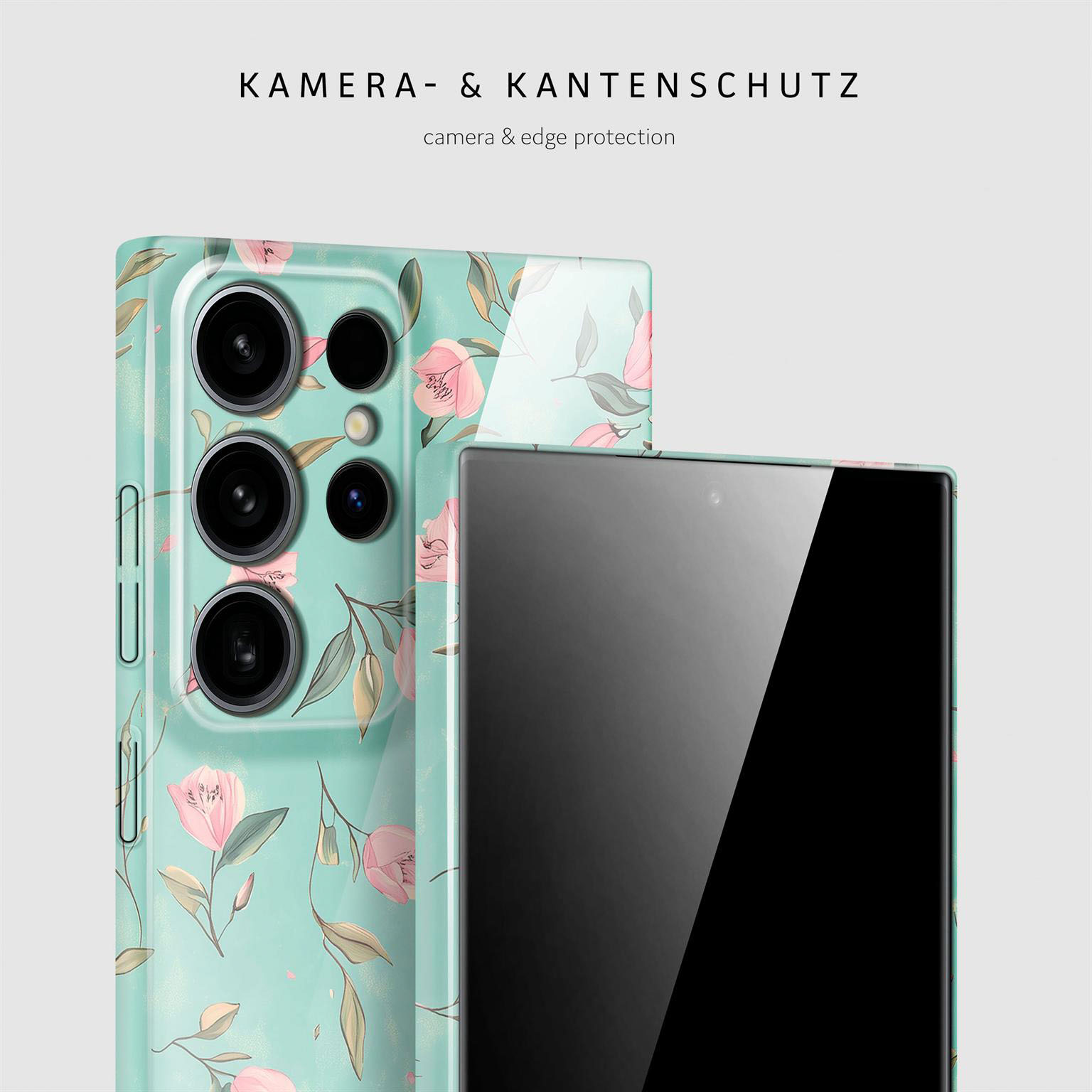 ONEFLOW Flower Cover Samsung Galaxy S24 Ultra Hülle mit Blumen Design – Weiteres Produktbild 2