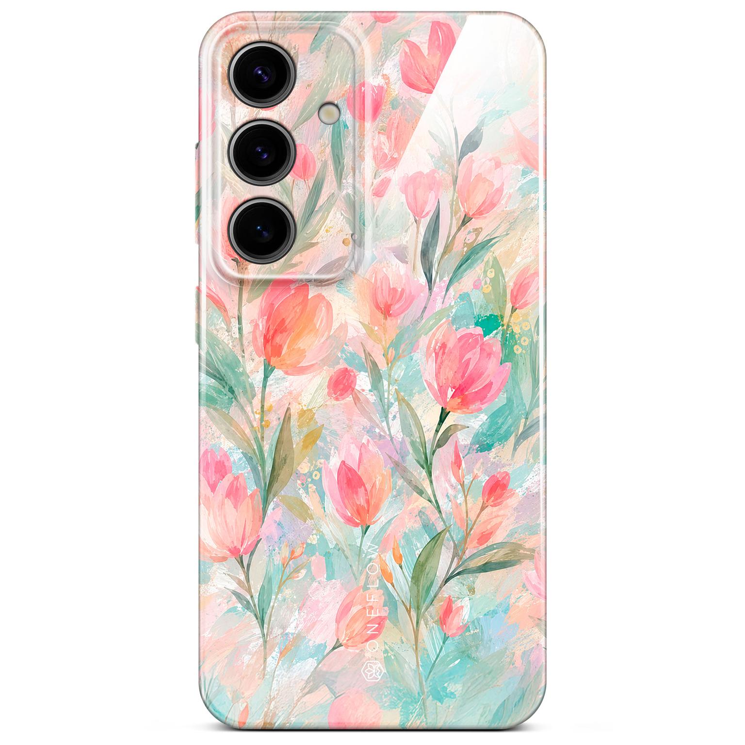ONEFLOW Flower Cover Samsung Galaxy S24 Blumen Muster Hülle mit Blumen Design – Tulip Sorbet ONEFLOW Flower Cover Samsung Galaxy S24 Blumen Muster Hülle mit Blumen Design – Tulip Sorbet