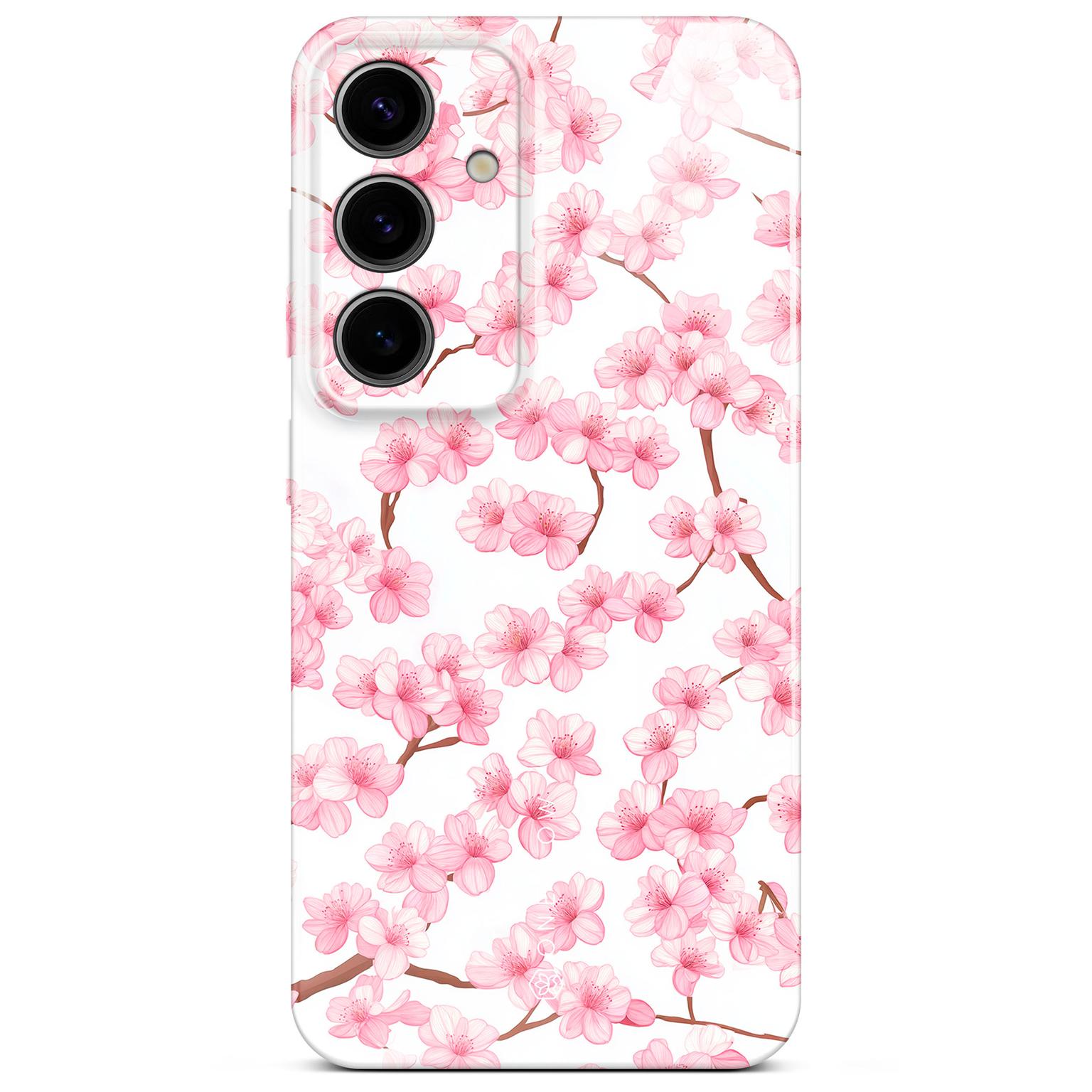 ONEFLOW Flower Cover Samsung Galaxy S24 Blumen Muster Hülle mit Blumen Design – Sakura Breeze ONEFLOW Flower Cover Samsung Galaxy S24 Blumen Muster Hülle mit Blumen Design – Sakura Breeze