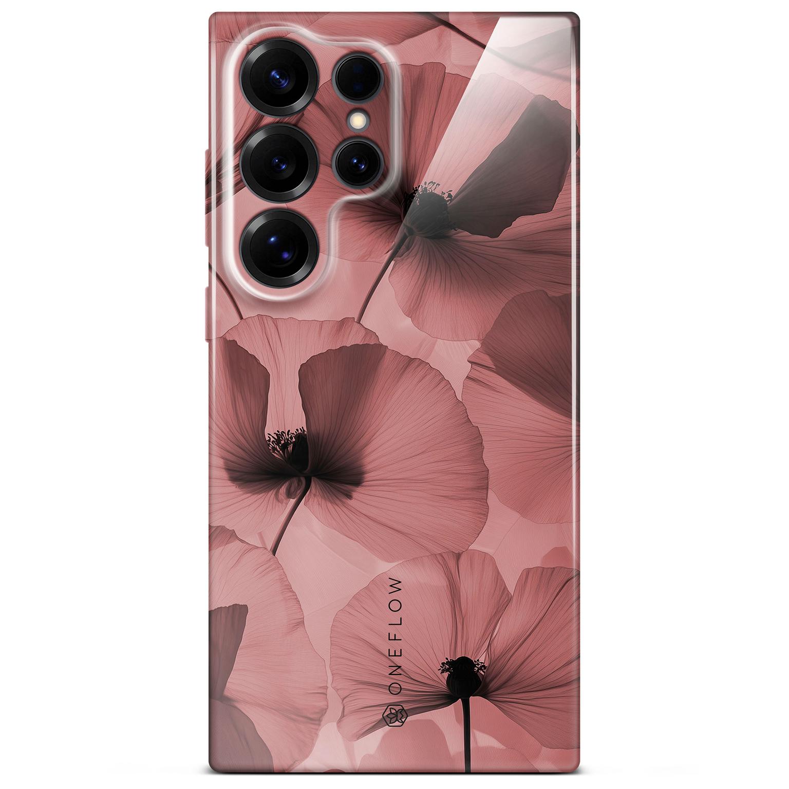 ONEFLOW Flower Cover Samsung Galaxy S25 Ultra Blumen Muster Hülle mit Blumen Design – Crimson Whisper ONEFLOW Flower Cover Samsung Galaxy S25 Ultra Blumen Muster Hülle mit Blumen Design – Crimson Whisper