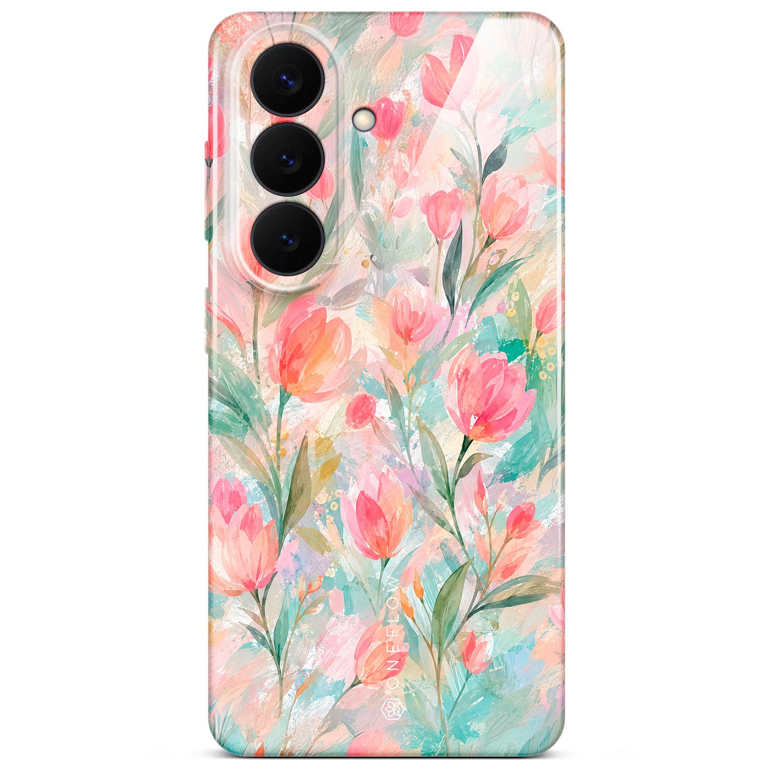 ONEFLOW Flower Cover Samsung Galaxy S26 Blumen Muster Hülle mit Blumen Design – Tulip Sorbet ONEFLOW Flower Cover Samsung Galaxy S26 Blumen Muster Hülle mit Blumen Design – Tulip Sorbet