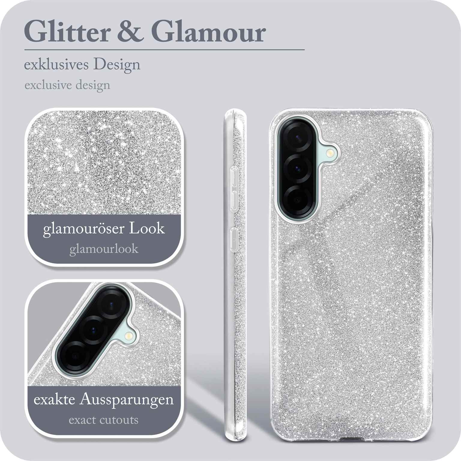 ONEFLOW Glitter Case Samsung Galaxy A57 5G mit Glitzer Look – Weiteres Produktbild 2