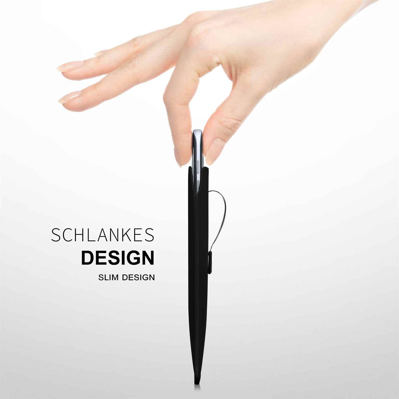 moex Pull Case iPhone 17 Pro Einsteckhülle Leder Optik – Weiteres Produktbild 6