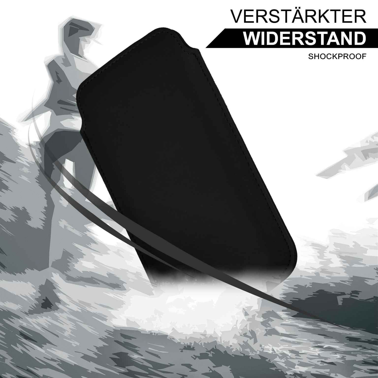 moex Pull Case iPhone 17 Einsteckhülle Leder Optik – Weiteres Produktbild 5