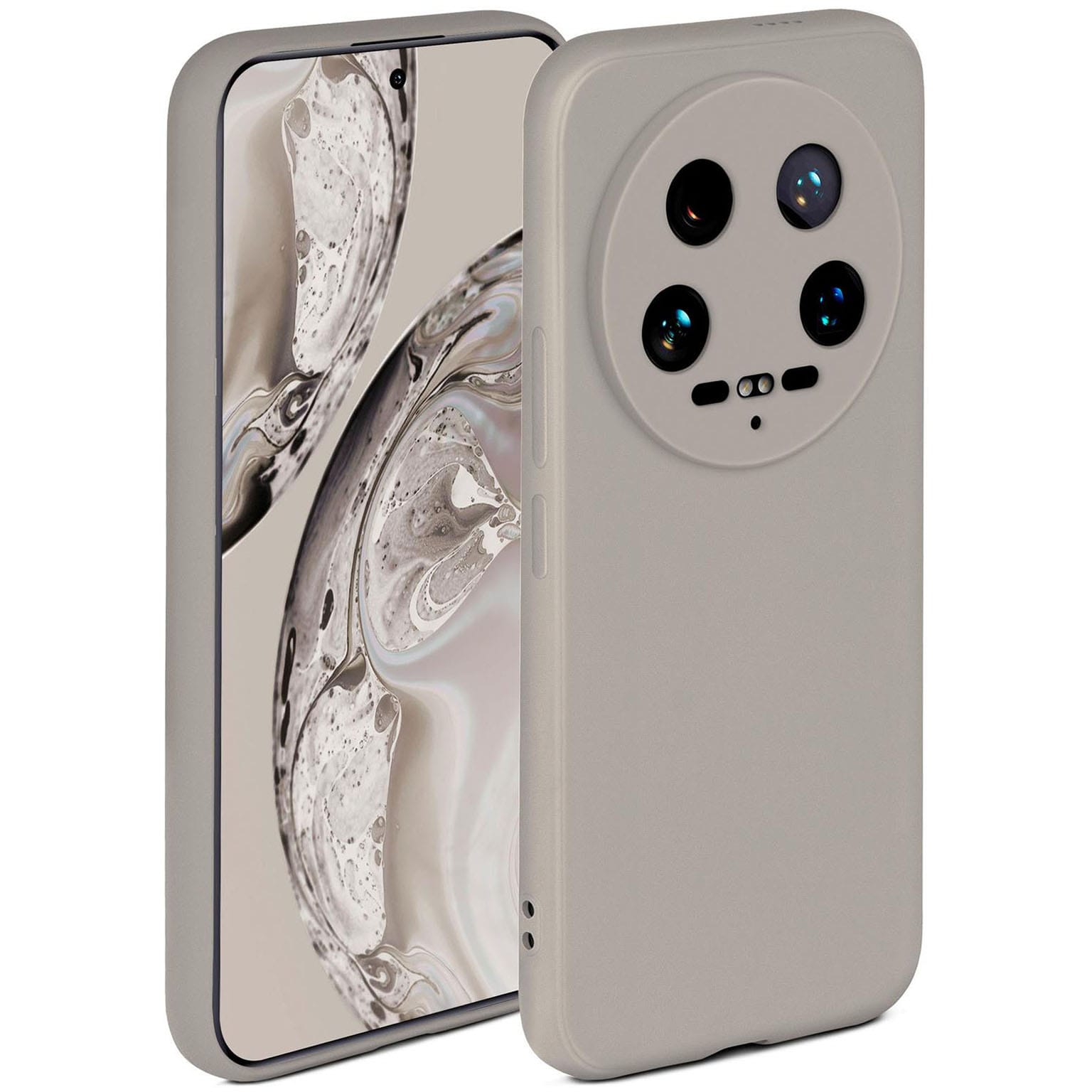 ONEFLOW Soft Case Xiaomi 14 Ultra mit Kameraschutz – Taupe