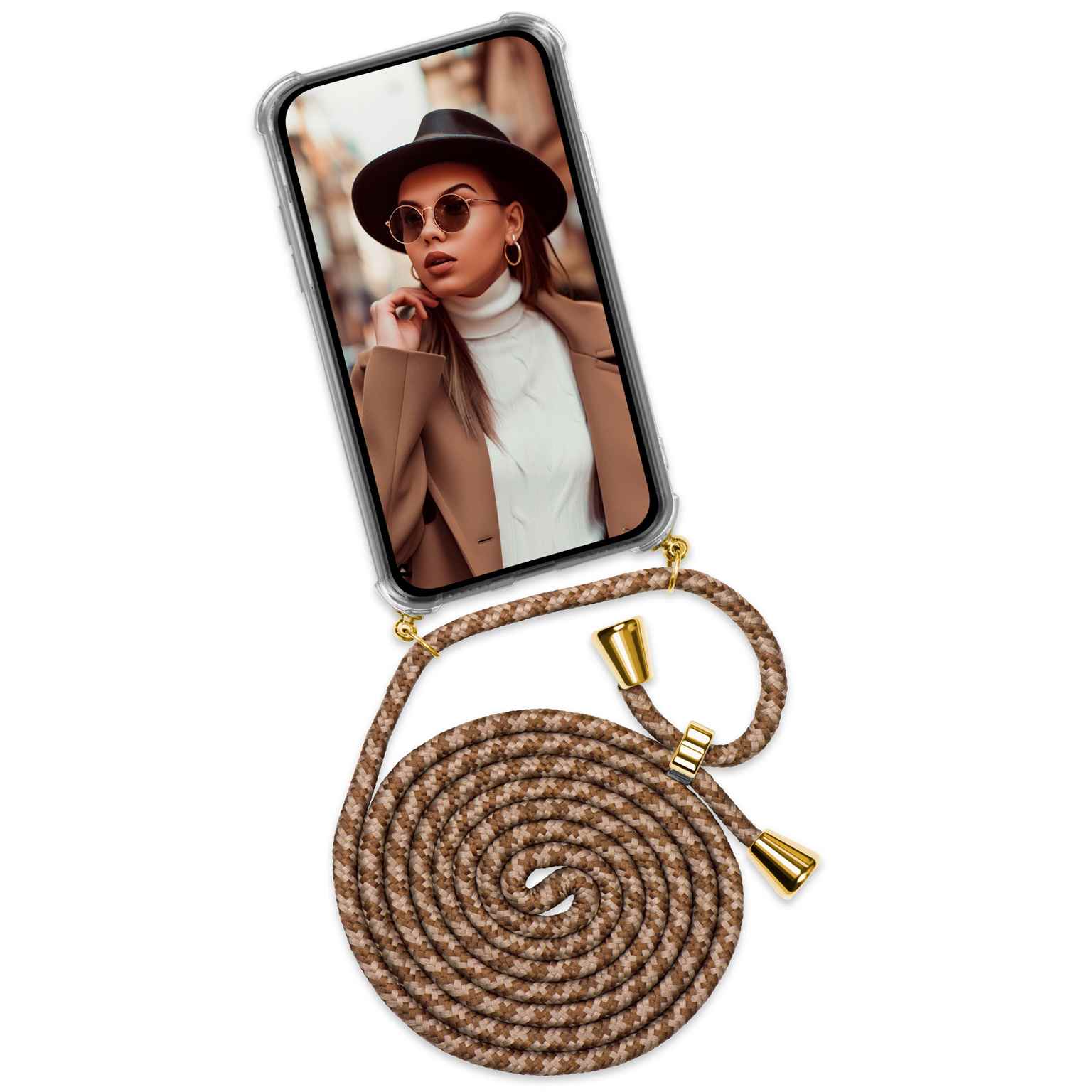 ONEFLOW Twist Case Samsung Galaxy A36 5G Handykette – Stoff Kordel – Weiteres Produktbild 1