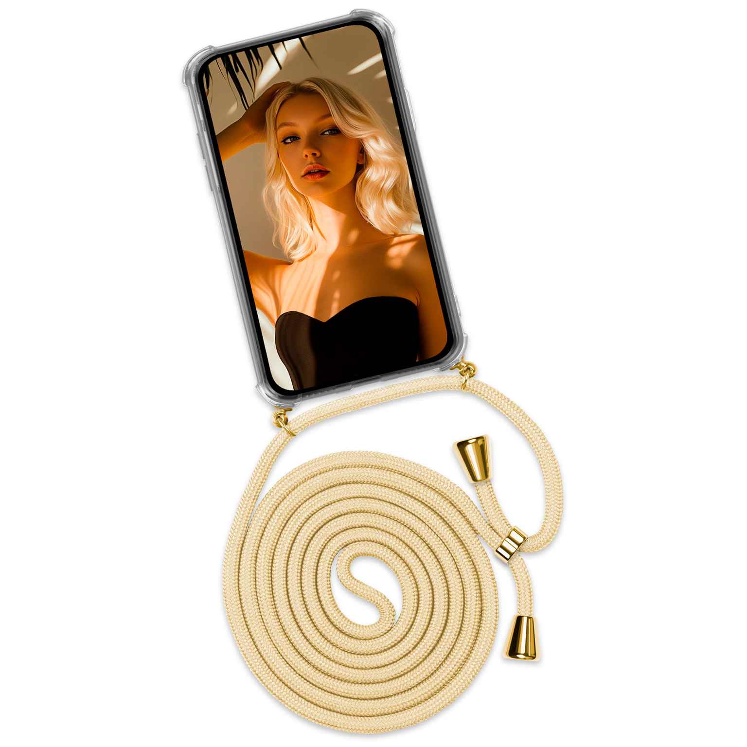 ONEFLOW Twist Case Samsung Galaxy A36 5G Handykette – Stoff Kordel – Weiteres Produktbild 1