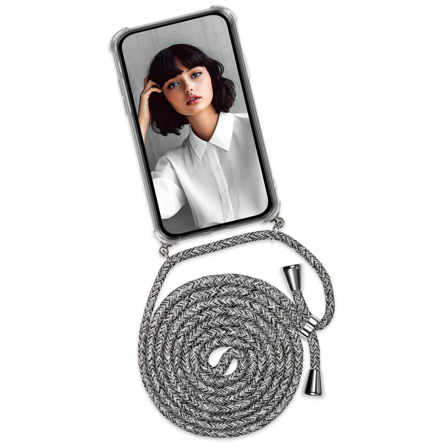 ONEFLOW Twist Case Samsung Galaxy A36 5G Handykette – Stoff Kordel – Weiteres Produktbild 1