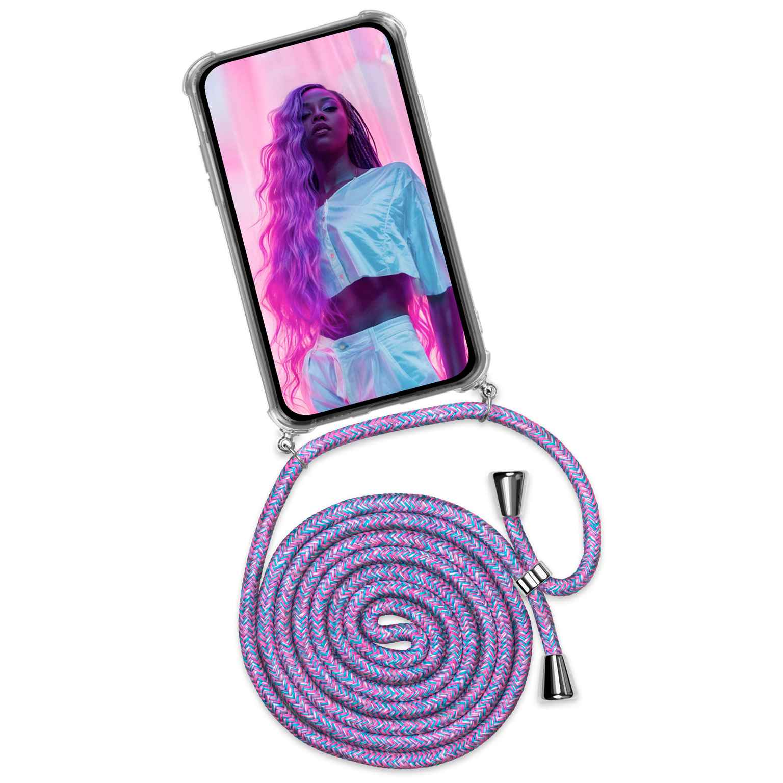 ONEFLOW Twist Case Samsung Galaxy A36 5G Handykette – Stoff Kordel Hauptbild