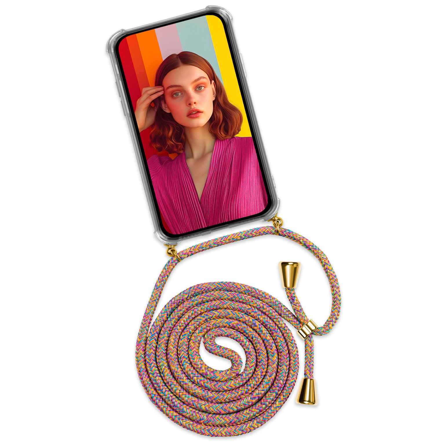 ONEFLOW Twist Case Samsung Galaxy A36 5G Handykette – Stoff Kordel Hauptbild