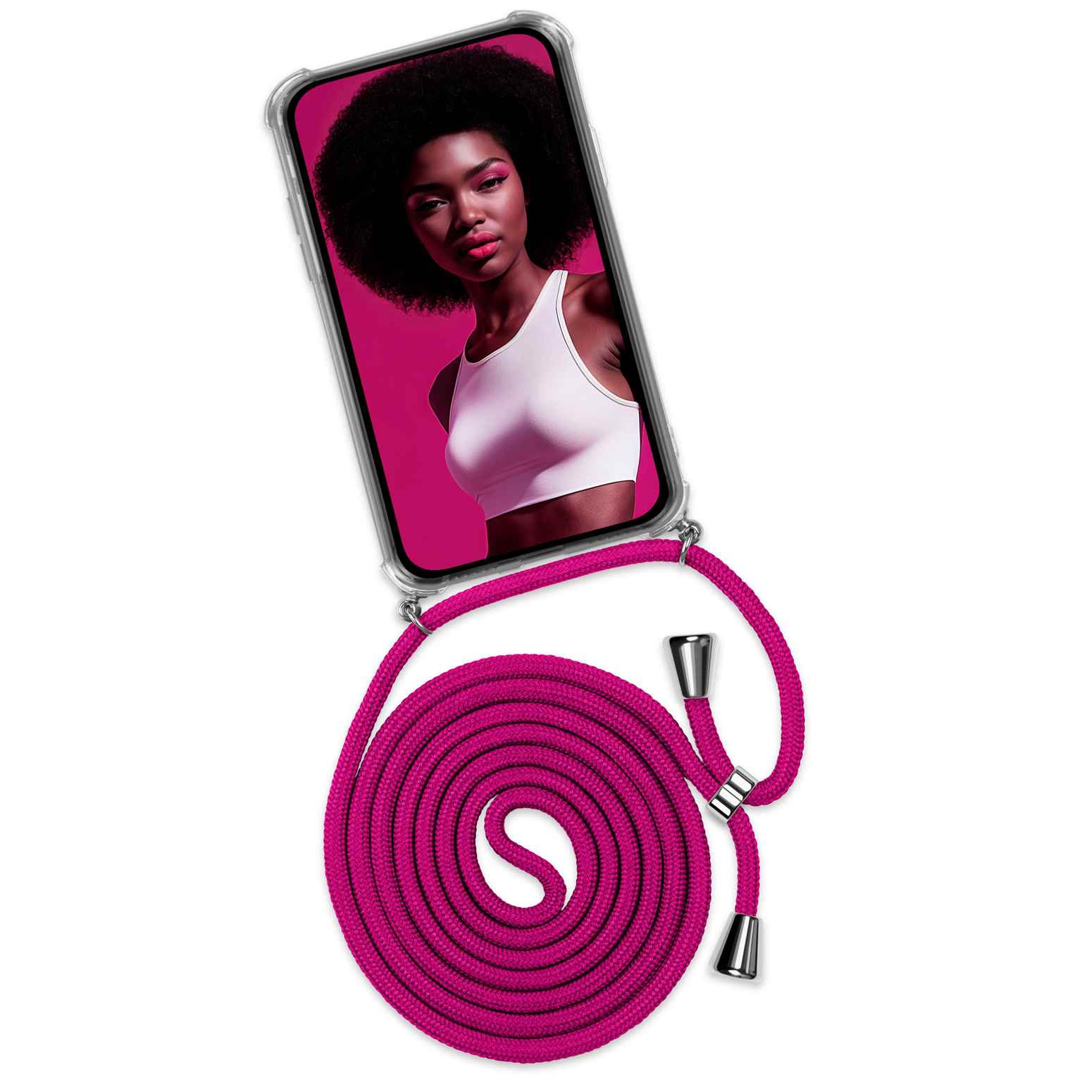ONEFLOW Twist Case Samsung Galaxy A36 5G Handykette – Stoff Kordel Hauptbild