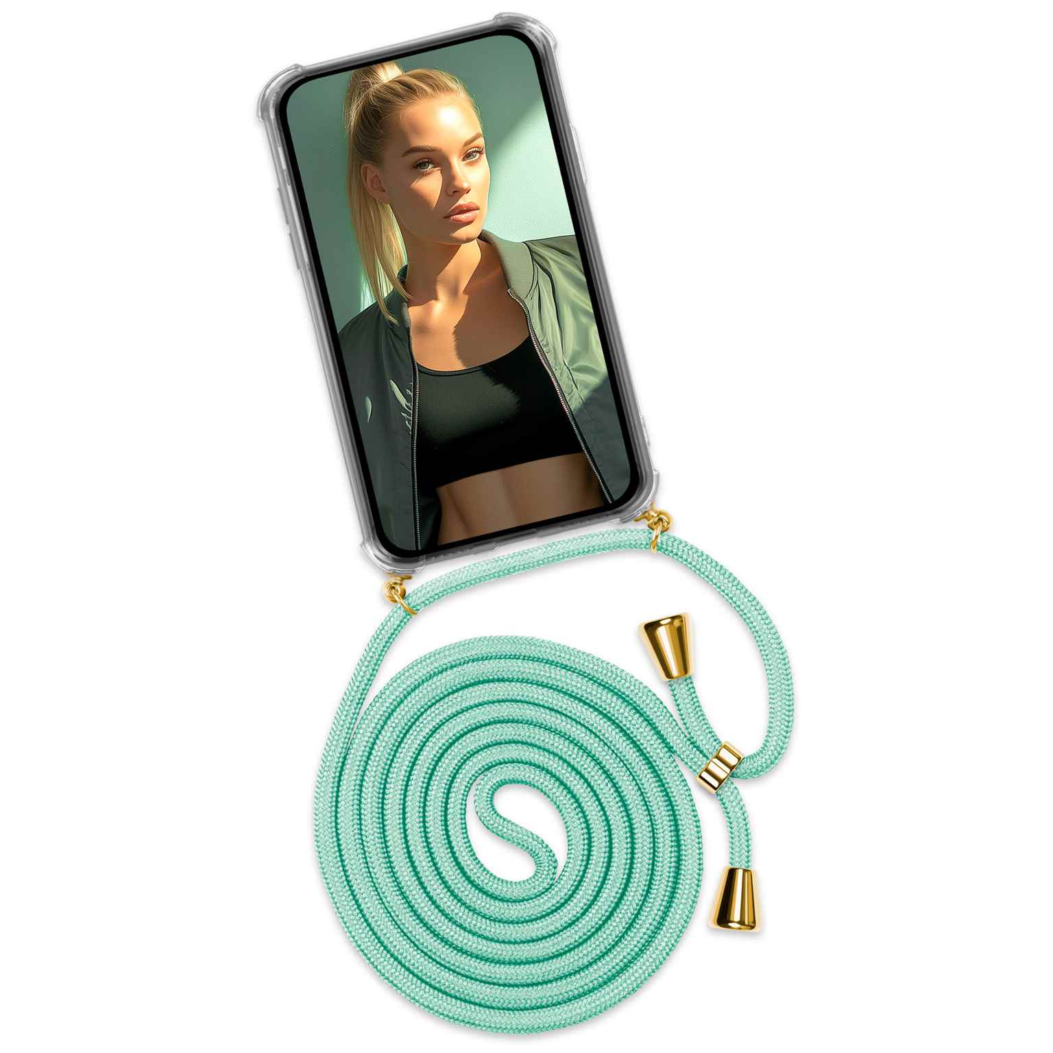 ONEFLOW Twist Case Samsung Galaxy A36 5G Handykette – Stoff Kordel Hauptbild