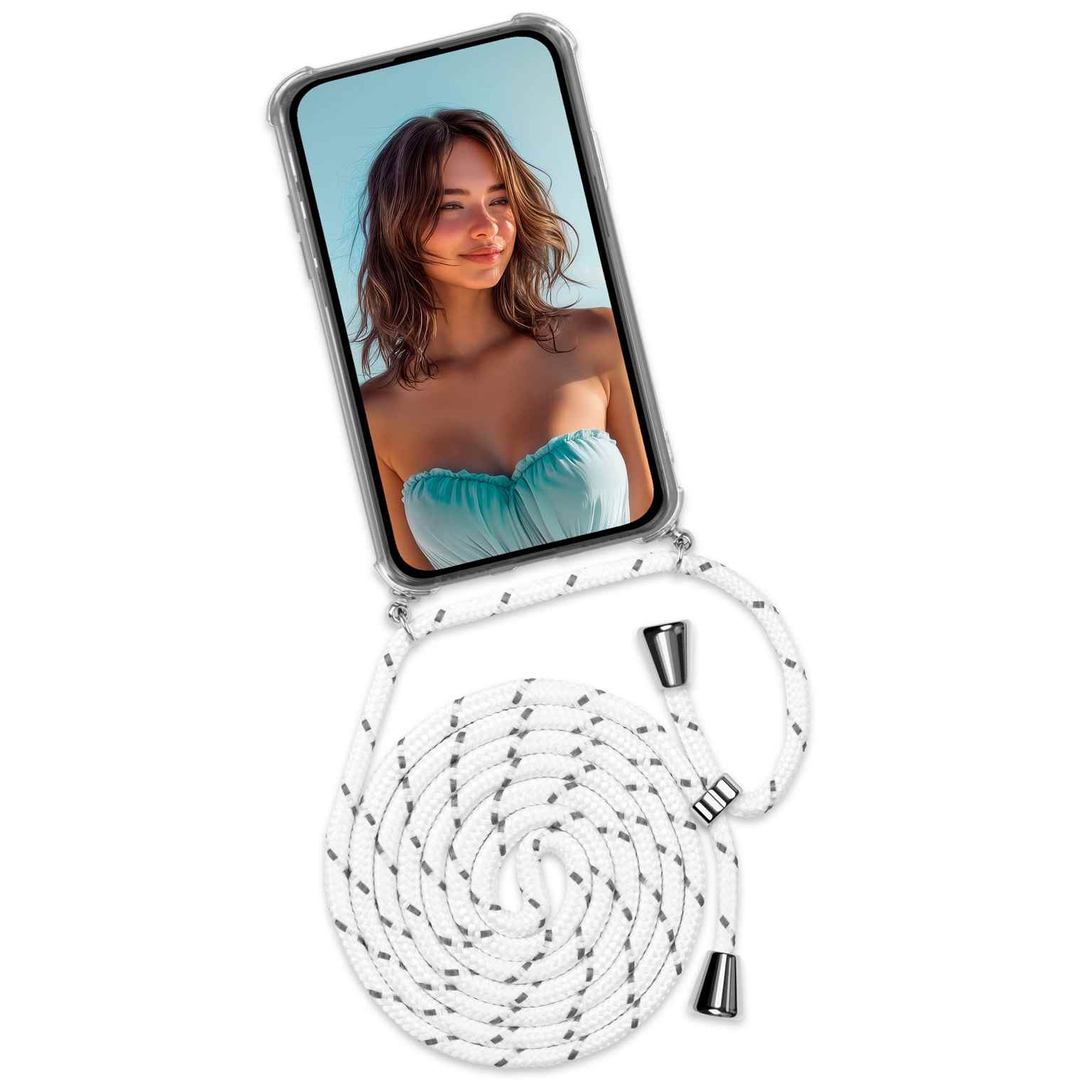 ONEFLOW Twist Case Samsung Galaxy A36 5G Handykette – Stoff Kordel – Weiteres Produktbild 1