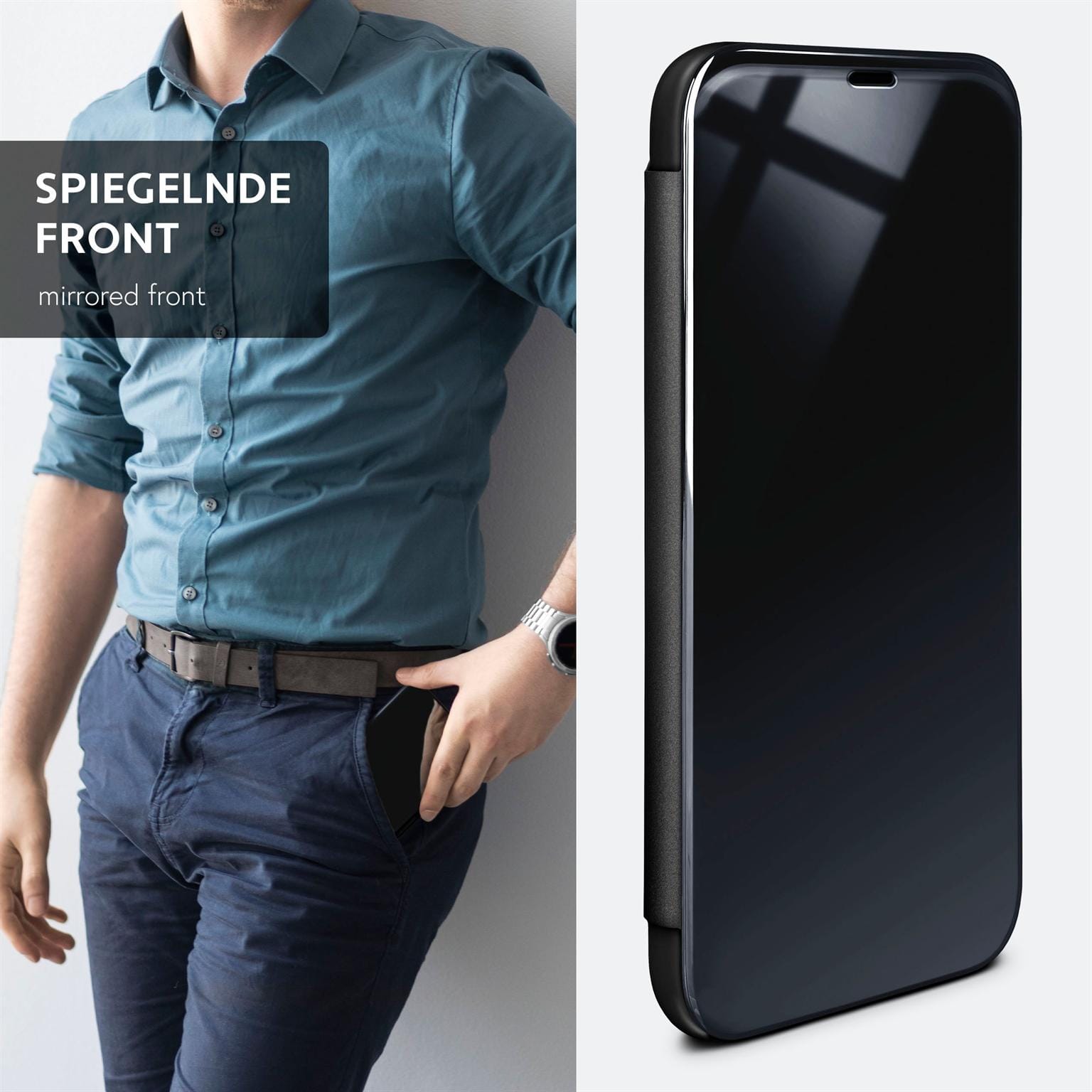 moex Void Case iPhone 16 Pro Max Klapphülle Hochglanz – Weiteres Produktbild 2