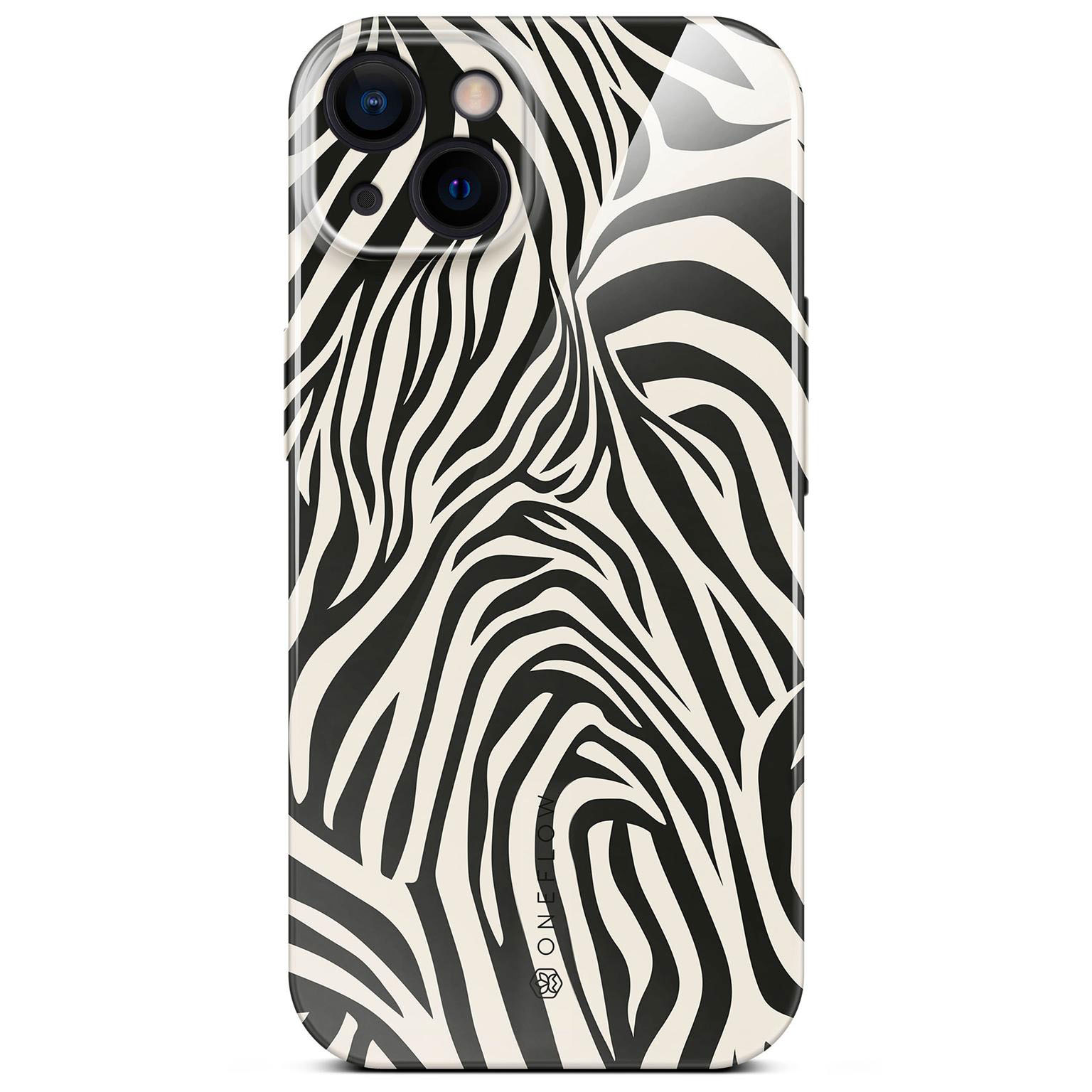 ONEFLOW Wild Cover iPhone 13 Hülle mit Animal Print – Electric Zebra ONEFLOW Wild Cover iPhone 13 Hülle mit Animal Print – Electric Zebra
