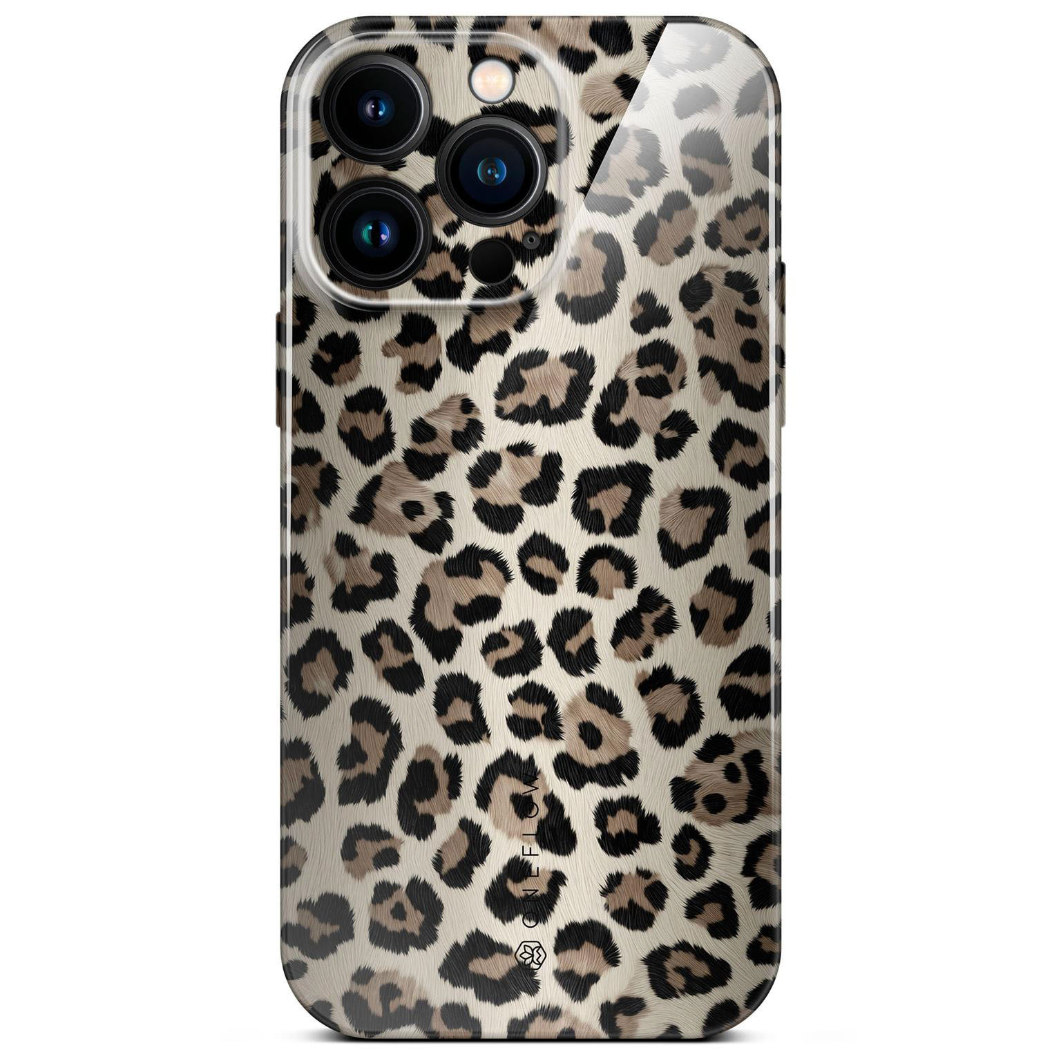 ONEFLOW Wild Cover iPhone 15 Pro Max Hülle mit Animal Print – Golden Leopard ONEFLOW Wild Cover iPhone 15 Pro Max Hülle mit Animal Print – Golden Leopard