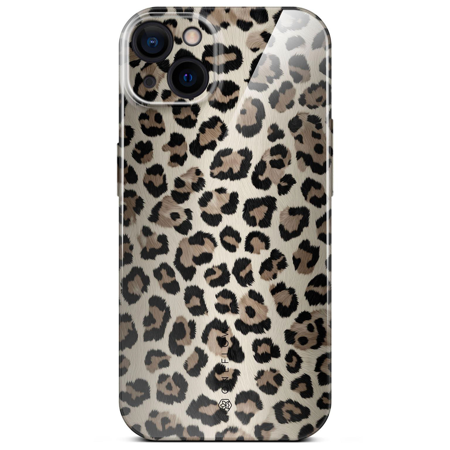 ONEFLOW Wild Cover iPhone 15 Hülle mit Animal Print – Golden Leopard ONEFLOW Wild Cover iPhone 15 Hülle mit Animal Print – Golden Leopard
