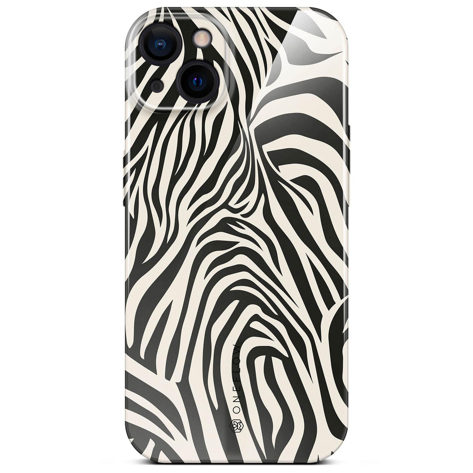 ONEFLOW Wild Cover iPhone 15 Hülle mit Animal Print – Electric Zebra ONEFLOW Wild Cover iPhone 15 Hülle mit Animal Print – Electric Zebra