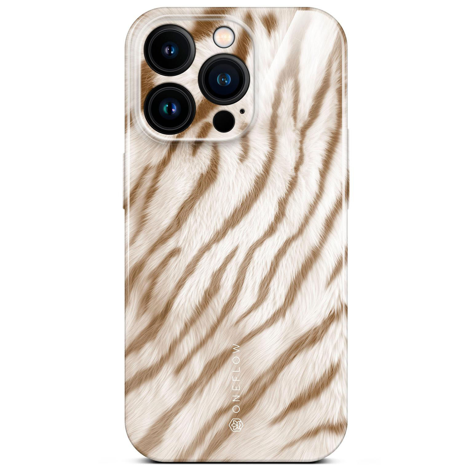 ONEFLOW Wild Cover iPhone 16 Pro Hülle mit Animal Print – Caramel Tiger ONEFLOW Wild Cover iPhone 16 Pro Hülle mit Animal Print – Caramel Tiger