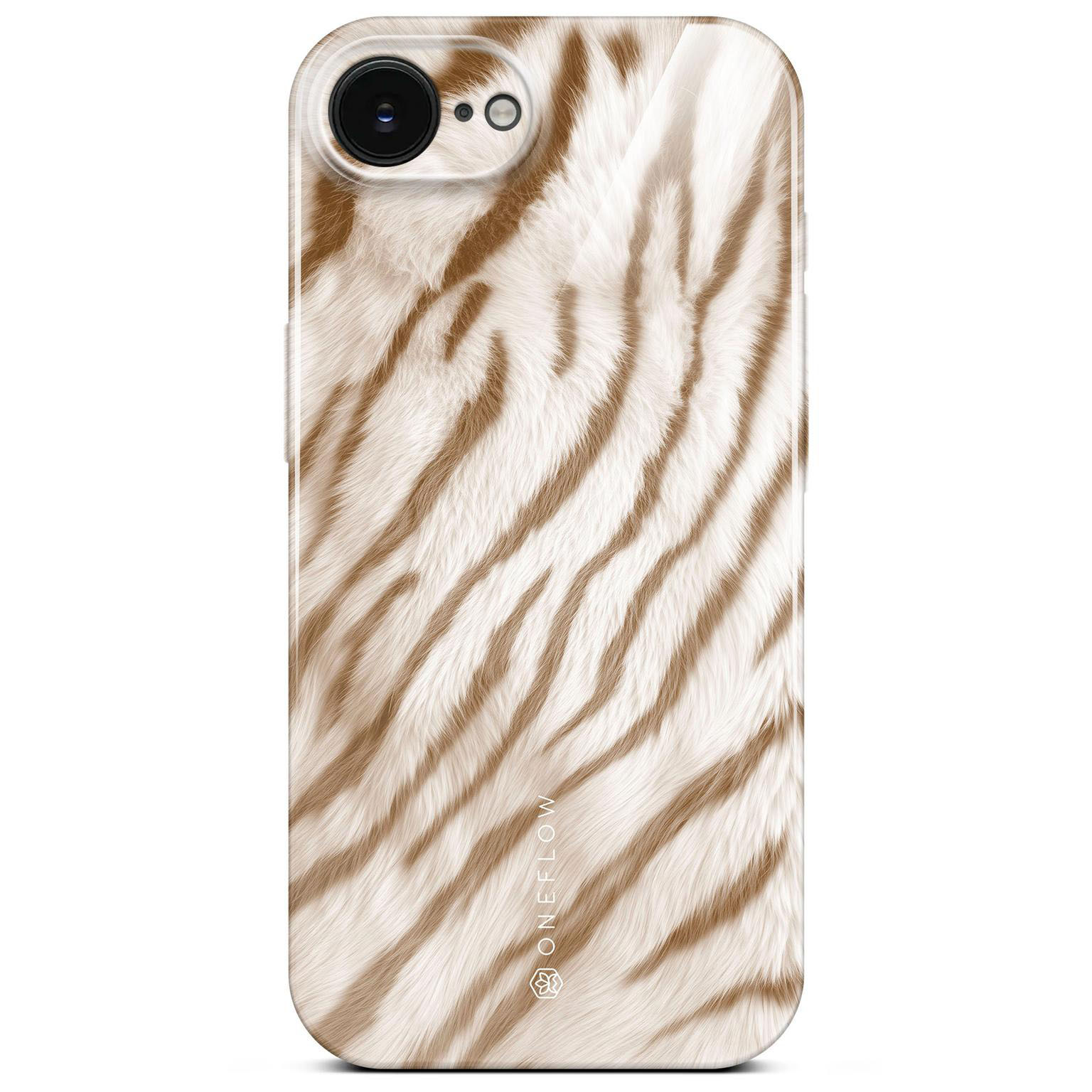 ONEFLOW Wild Cover iPhone 16e Hülle mit Animal Print – Caramel Tiger ONEFLOW Wild Cover iPhone 16e Hülle mit Animal Print – Caramel Tiger