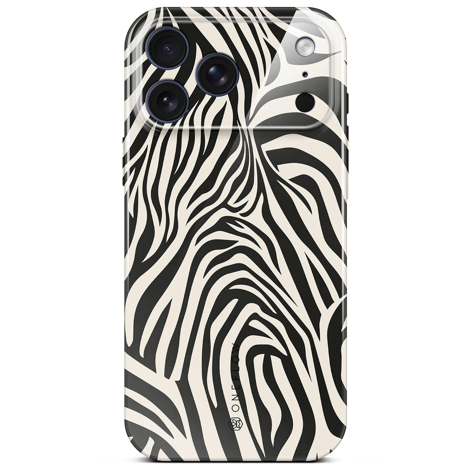 ONEFLOW Wild Cover iPhone 17 Pro Max Hülle mit Animal Print – Electric Zebra ONEFLOW Wild Cover iPhone 17 Pro Max Hülle mit Animal Print – Electric Zebra