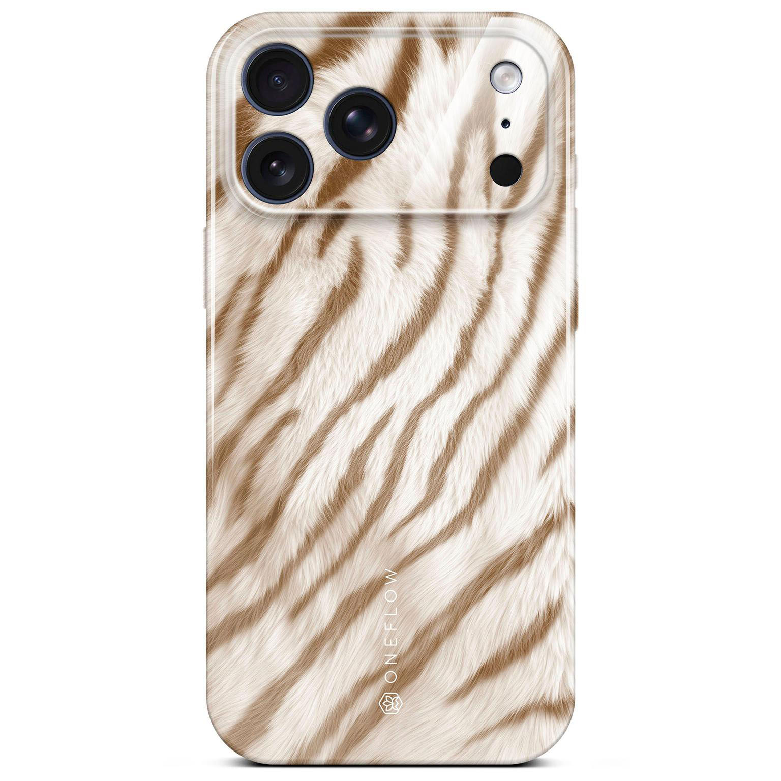 ONEFLOW Wild Cover iPhone 17 Pro Hülle mit Animal Print – Caramel Tiger ONEFLOW Wild Cover iPhone 17 Pro Hülle mit Animal Print – Caramel Tiger
