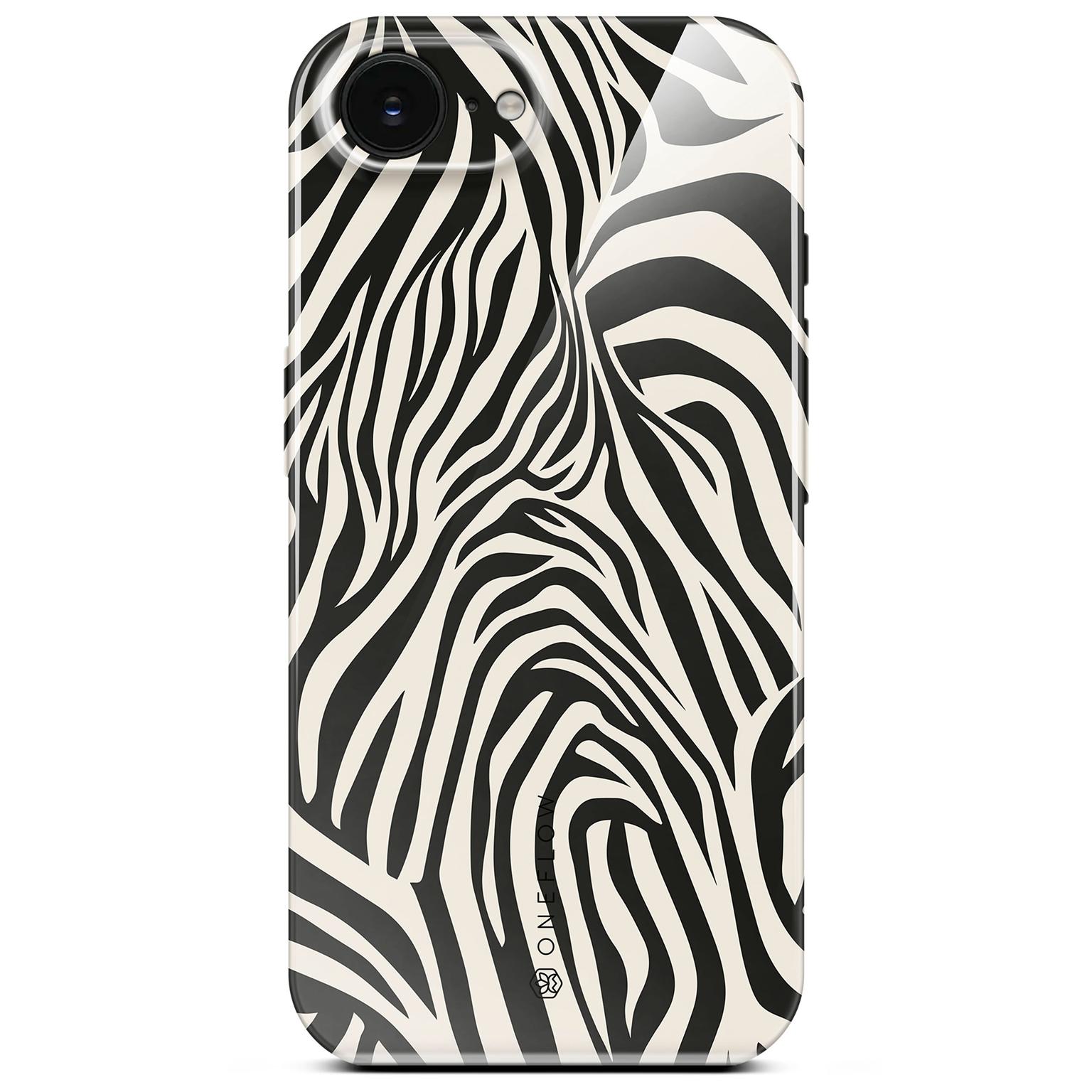 ONEFLOW Wild Cover iPhone 17e Hülle mit Animal Print – Electric Zebra ONEFLOW Wild Cover iPhone 17e Hülle mit Animal Print – Electric Zebra