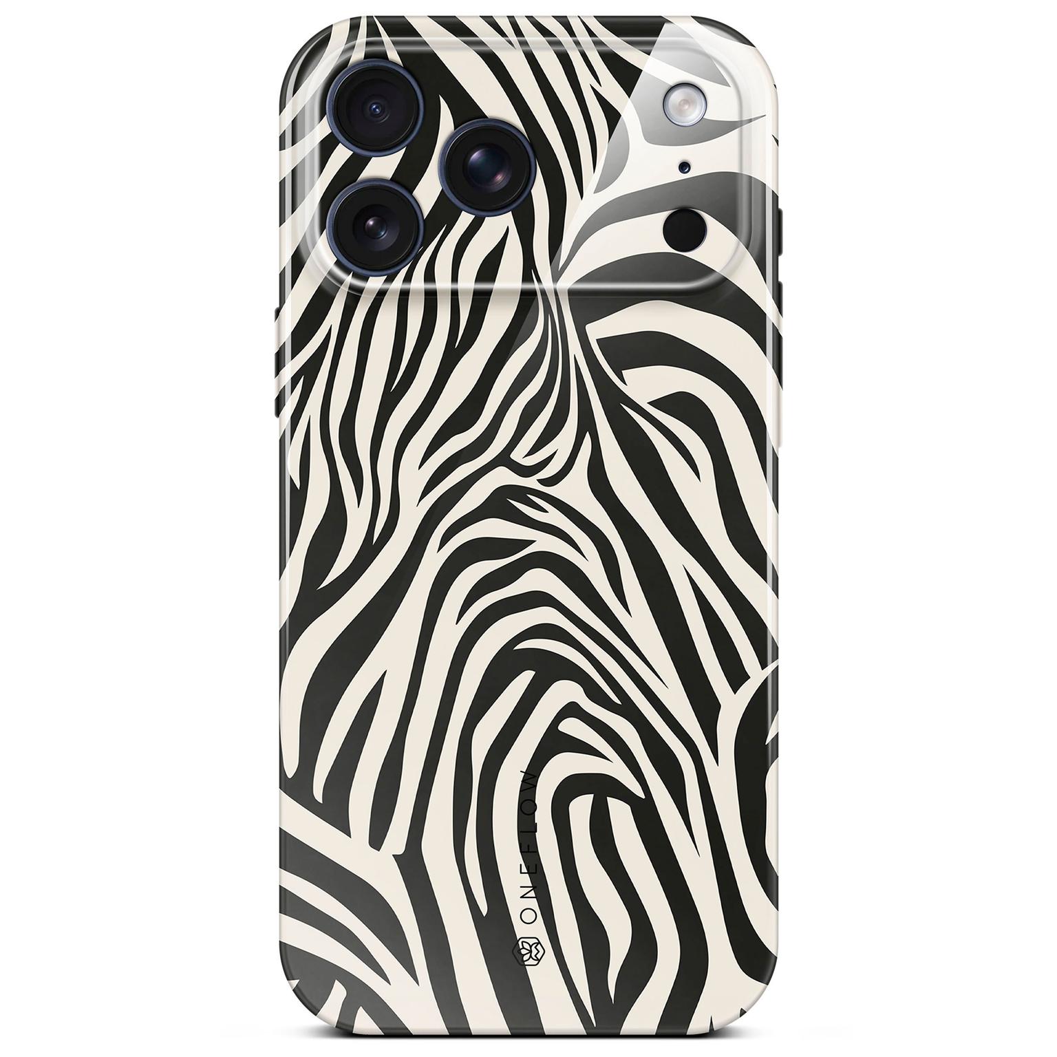 ONEFLOW ONEFLOW Wild Cover iPhone 18 Pro Max Hülle mit Animal Print – Electric Zebra